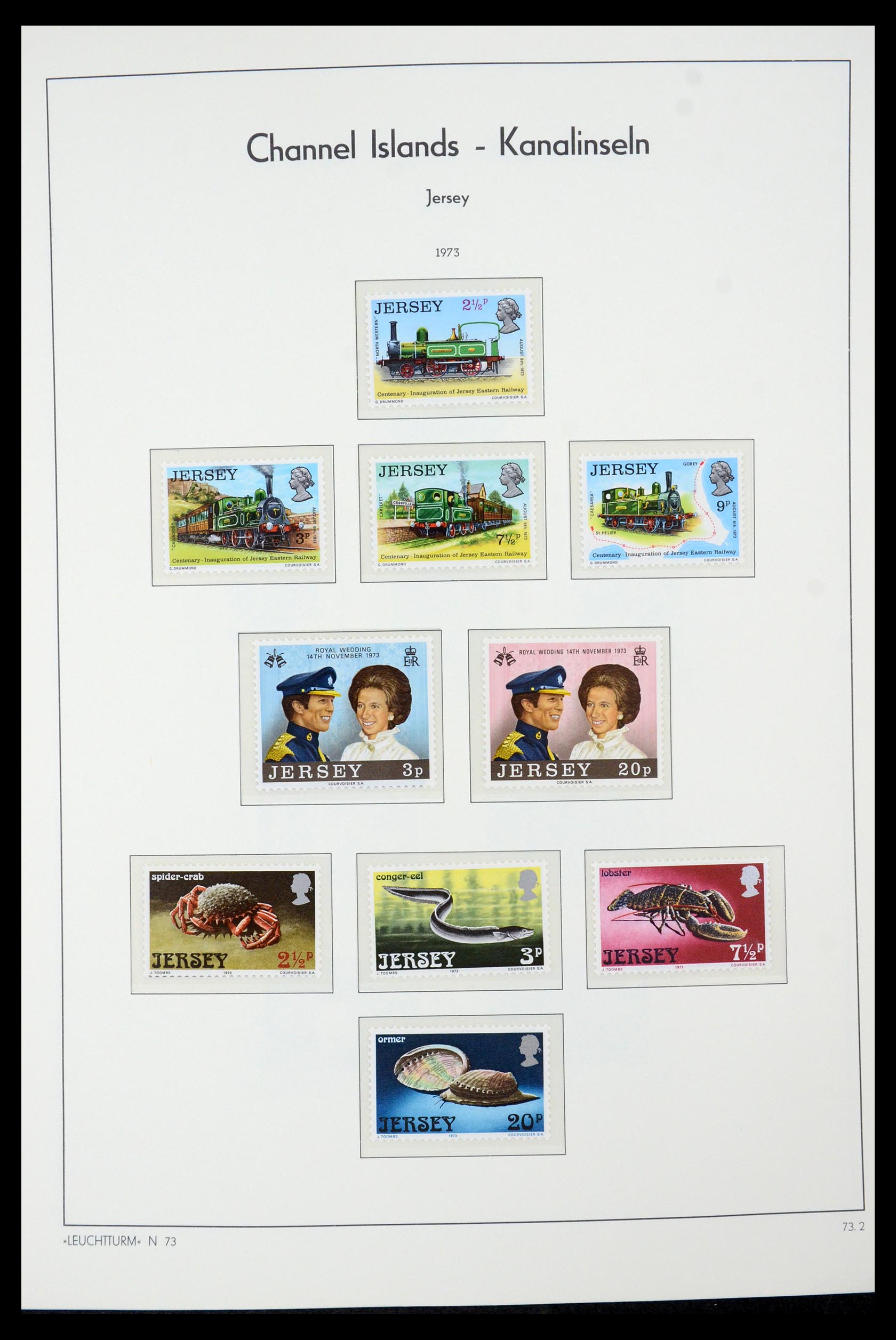 34958 010 - Postzegelverzameling 34958 Kanaaleilanden 1969-2007.