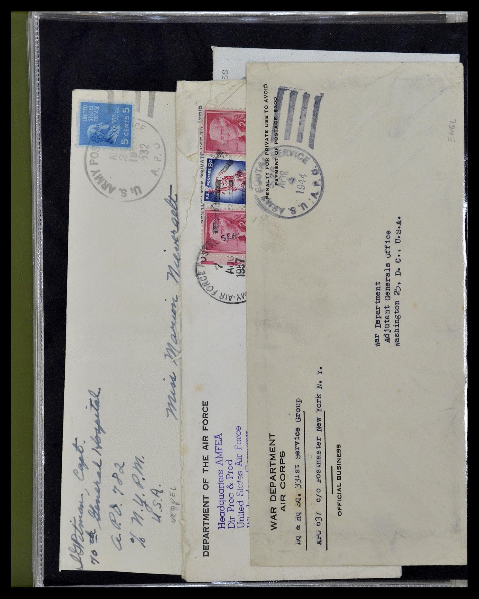 34960 006 - Postzegelverzameling 34960 USA veldpost brieven 1941-1973.