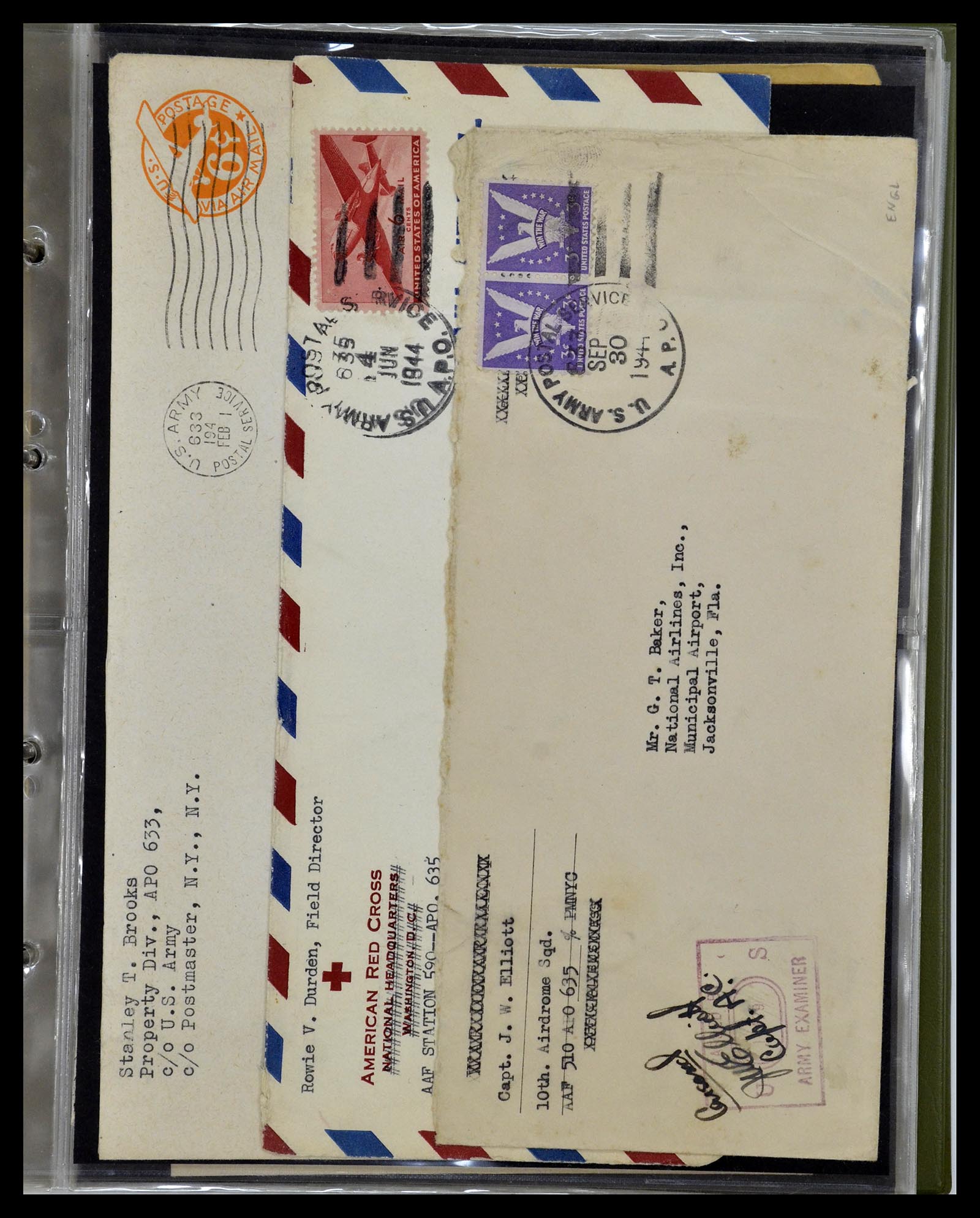 34960 008 - Postzegelverzameling 34960 USA veldpost brieven 1941-1973.