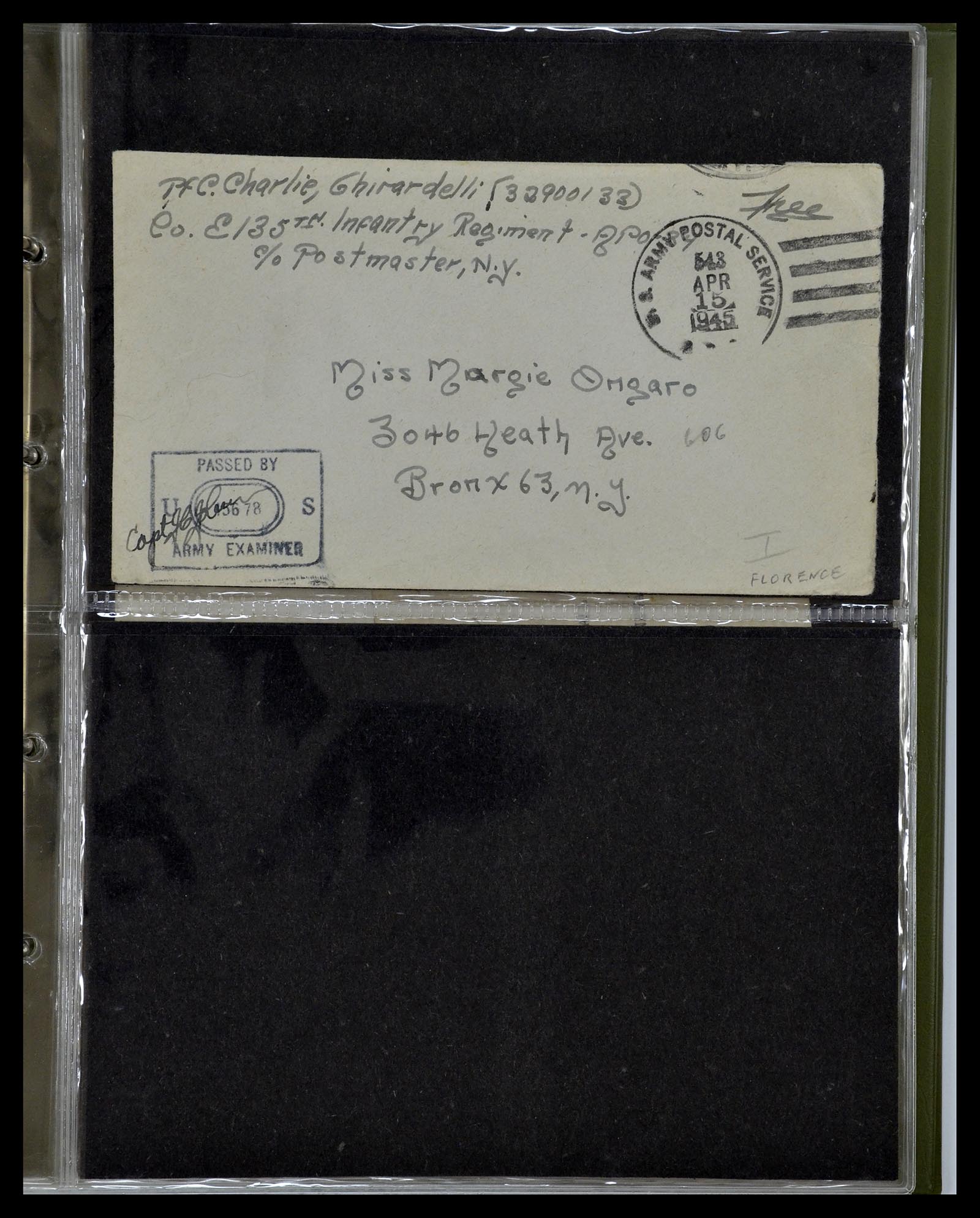 34960 015 - Postzegelverzameling 34960 USA veldpost brieven 1941-1973.