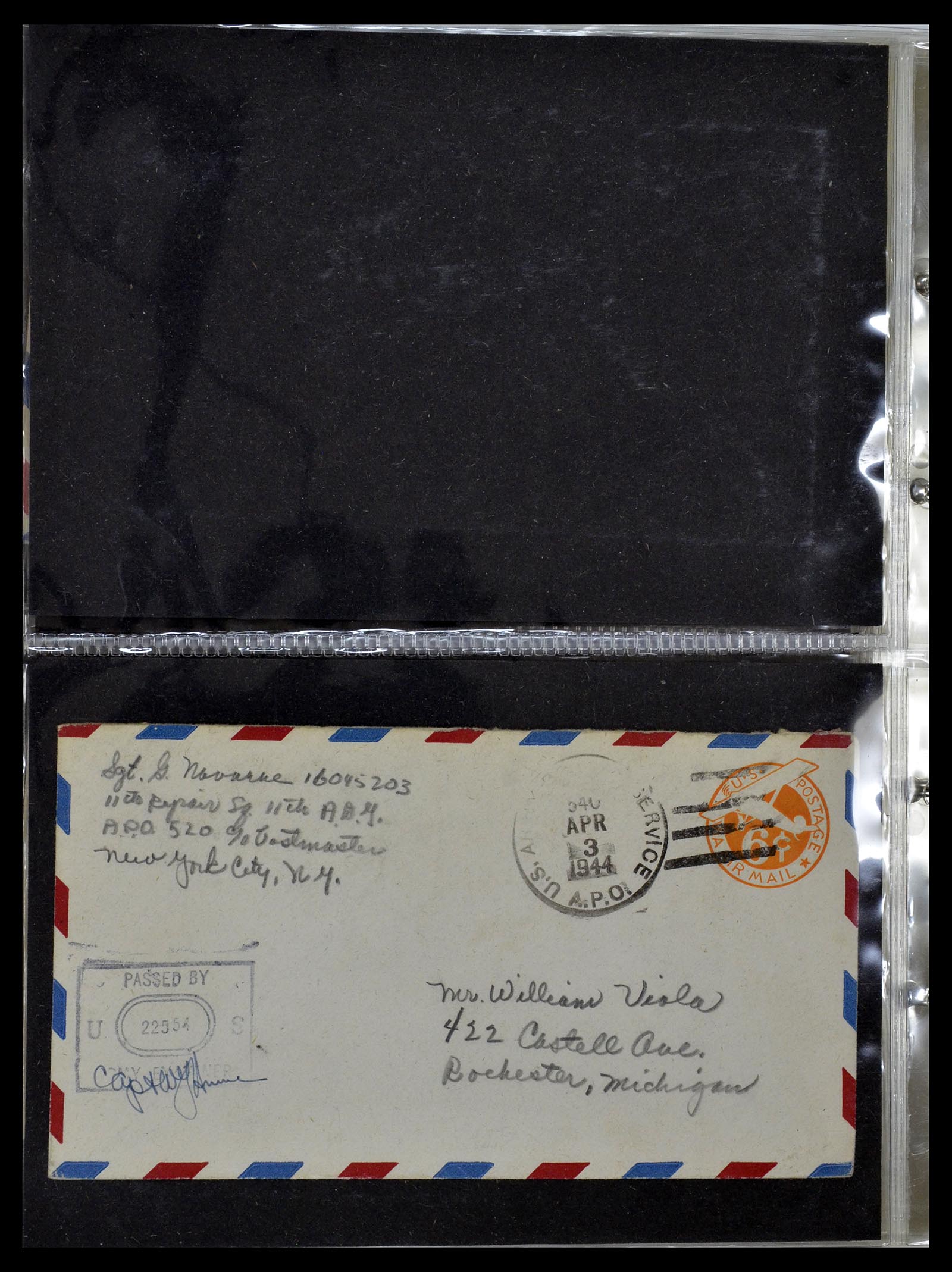 34960 020 - Postzegelverzameling 34960 USA veldpost brieven 1941-1973.