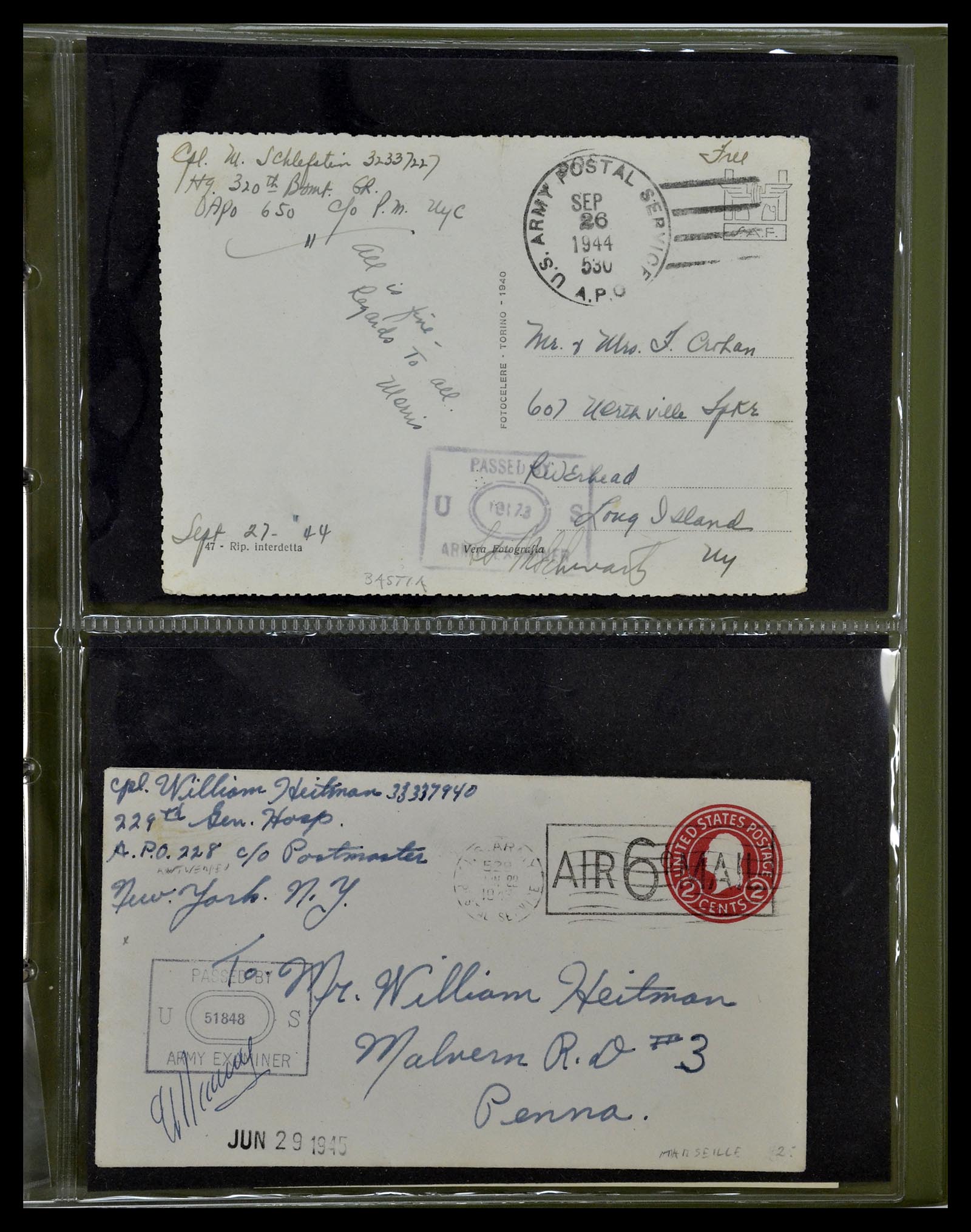 34960 026 - Stamp Collection 34960 USA fieldpost covers 1941-1973.