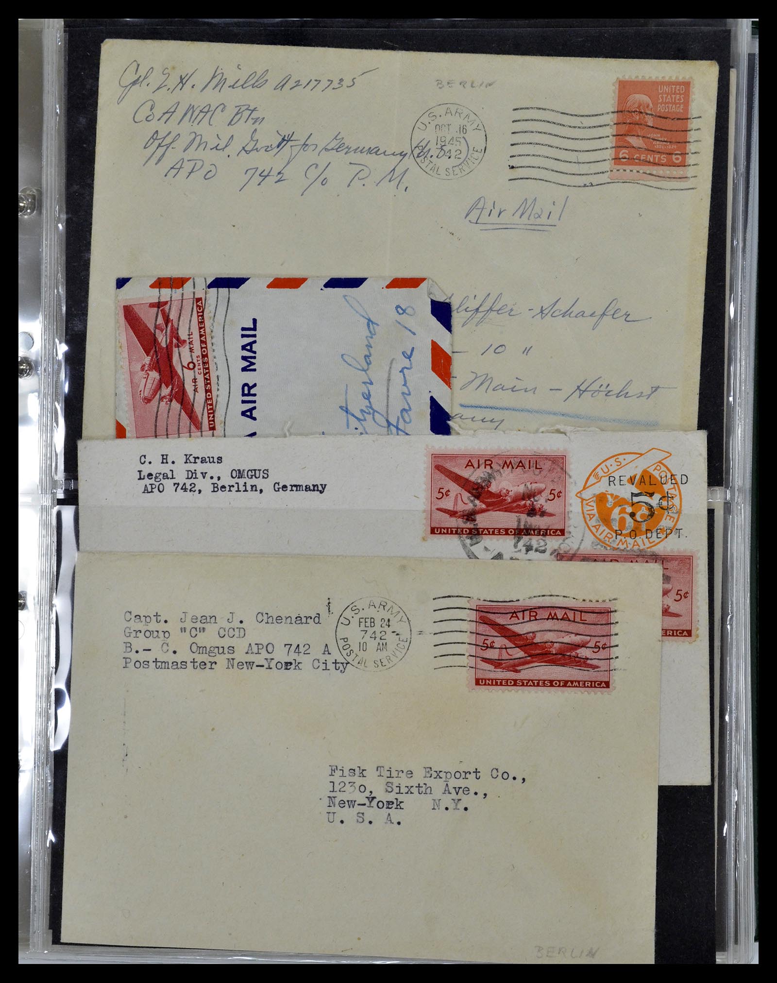 34960 037 - Stamp Collection 34960 USA fieldpost covers 1941-1973.