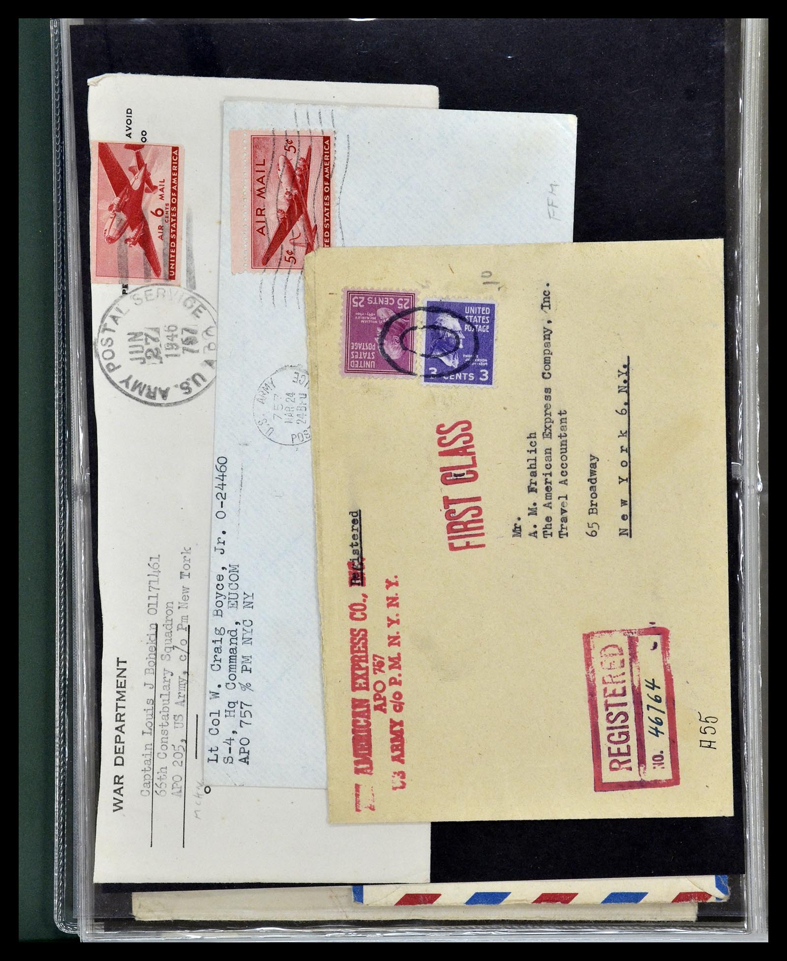 34960 044 - Stamp Collection 34960 USA fieldpost covers 1941-1973.