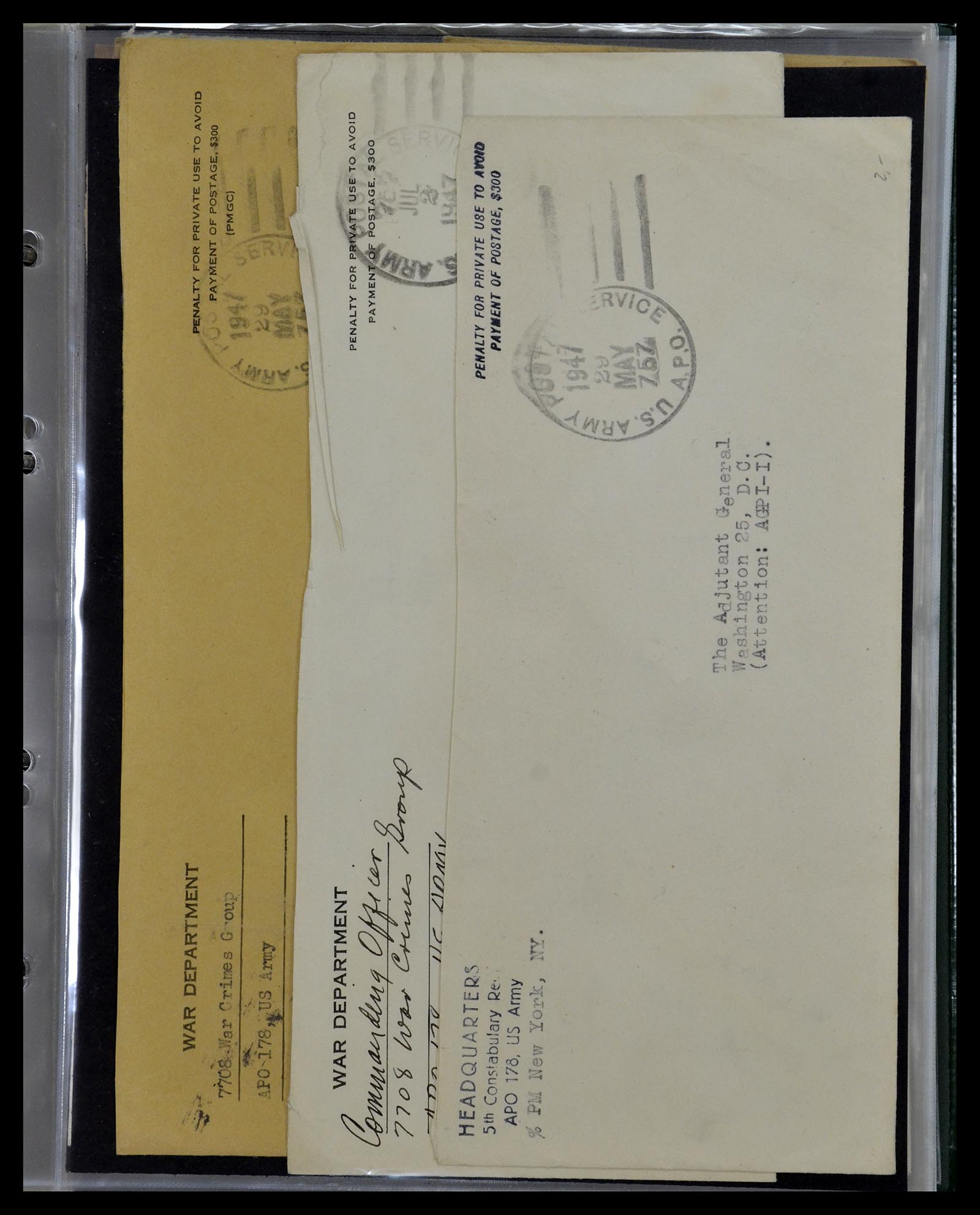 34960 046 - Stamp Collection 34960 USA fieldpost covers 1941-1973.