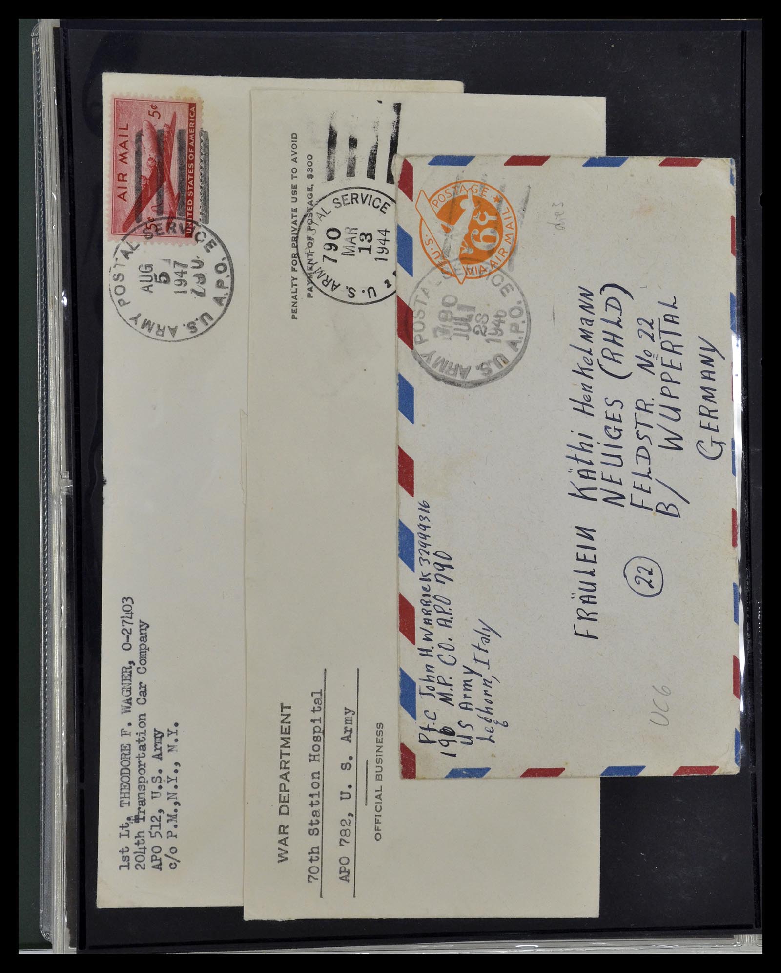 34960 061 - Stamp Collection 34960 USA fieldpost covers 1941-1973.