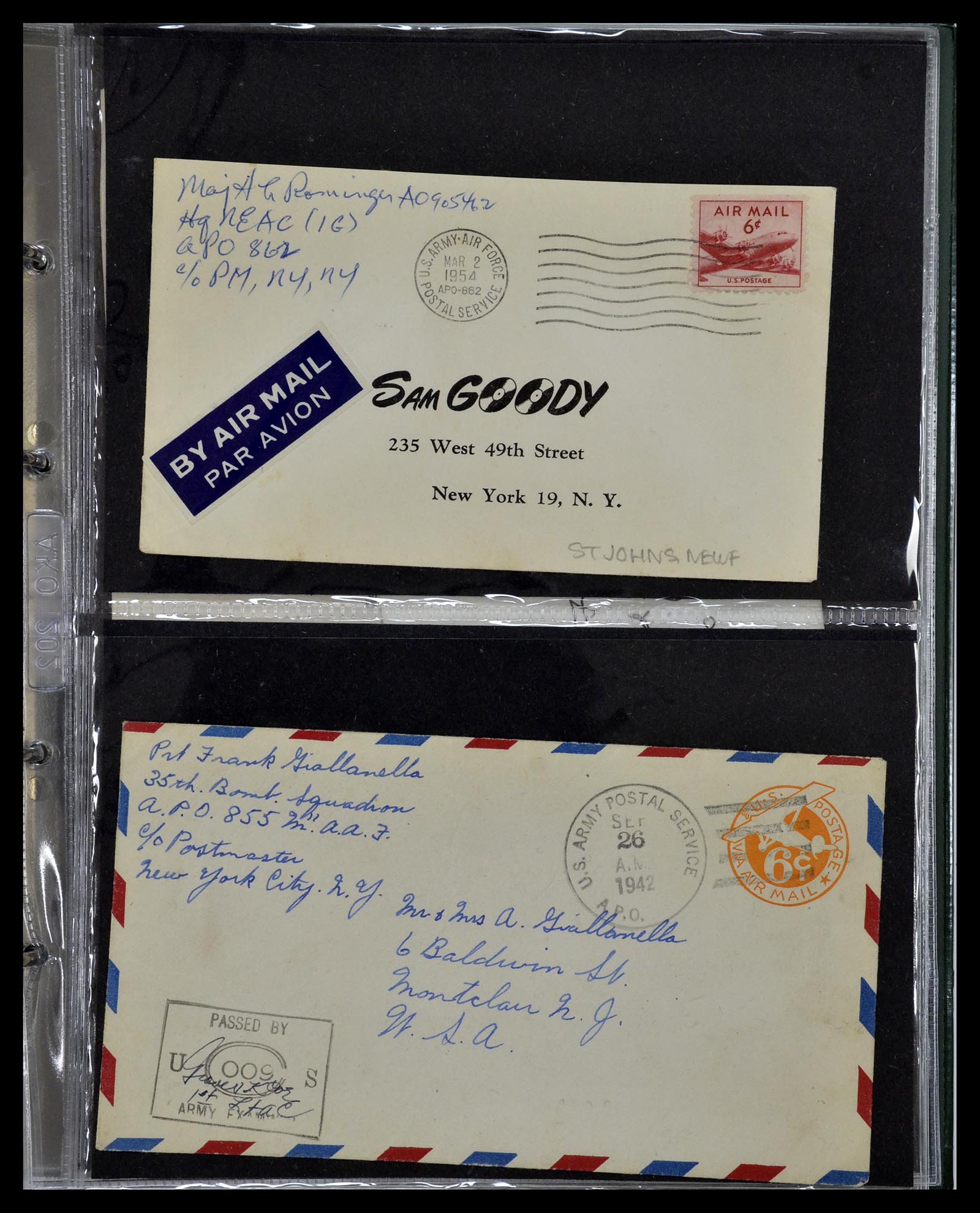 34960 073 - Stamp Collection 34960 USA fieldpost covers 1941-1973.