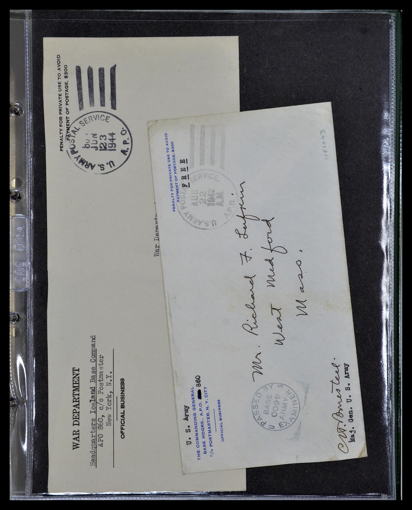 34960 074 - Stamp Collection 34960 USA fieldpost covers 1941-1973.