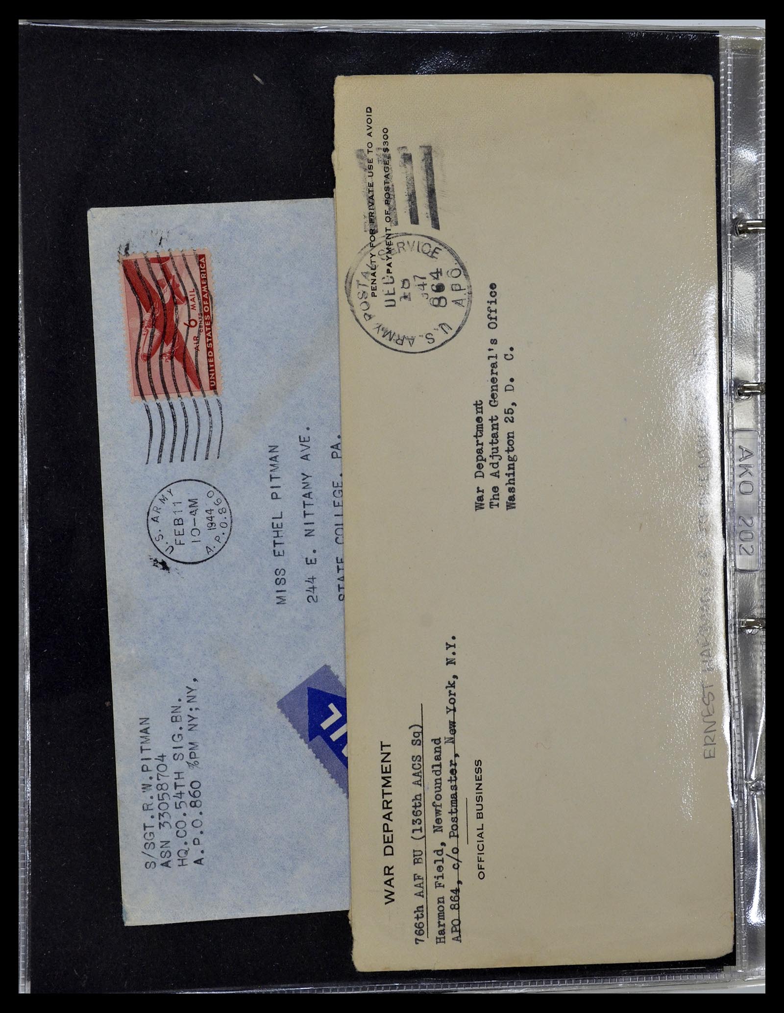 34960 076 - Stamp Collection 34960 USA fieldpost covers 1941-1973.