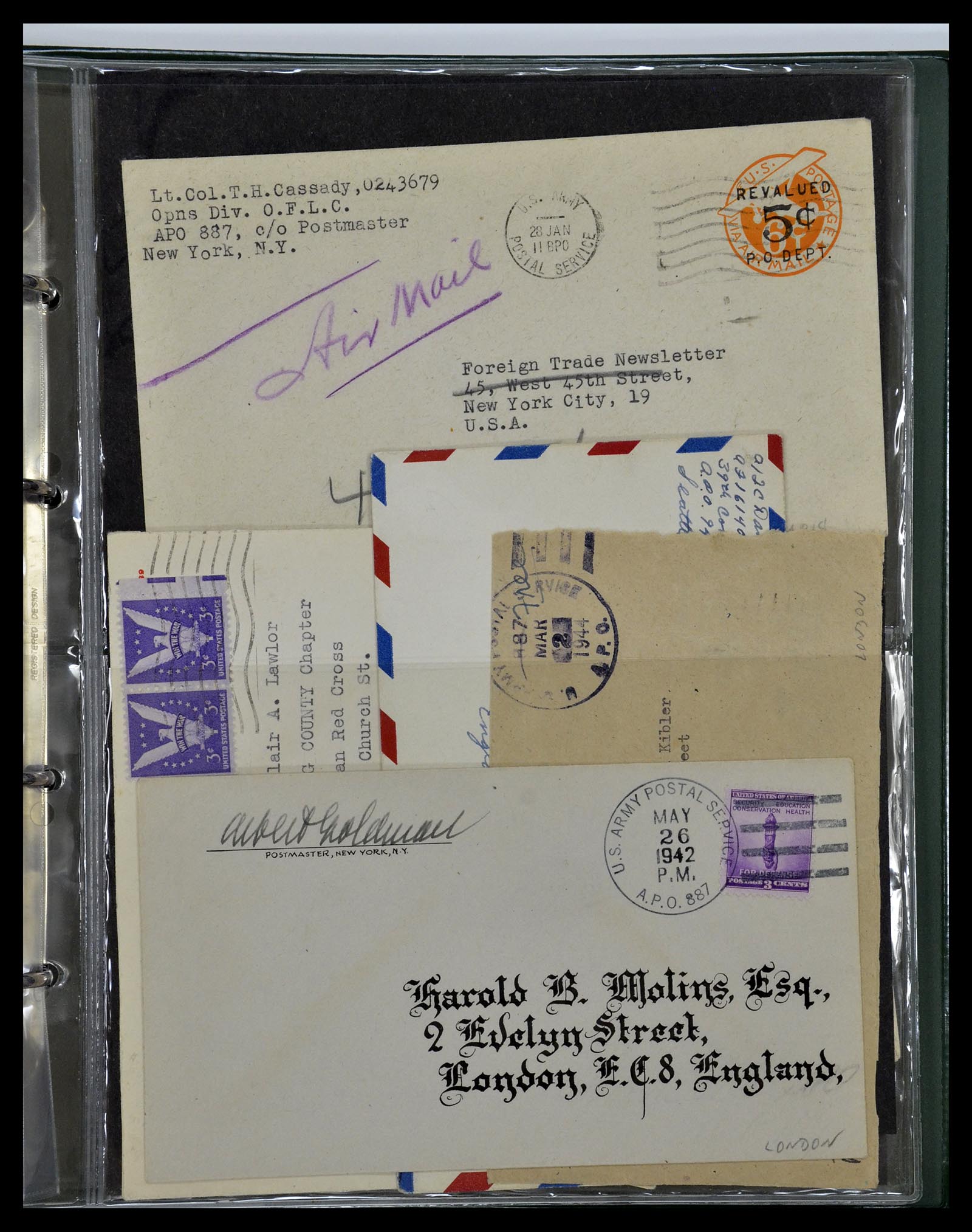34960 081 - Stamp Collection 34960 USA fieldpost covers 1941-1973.