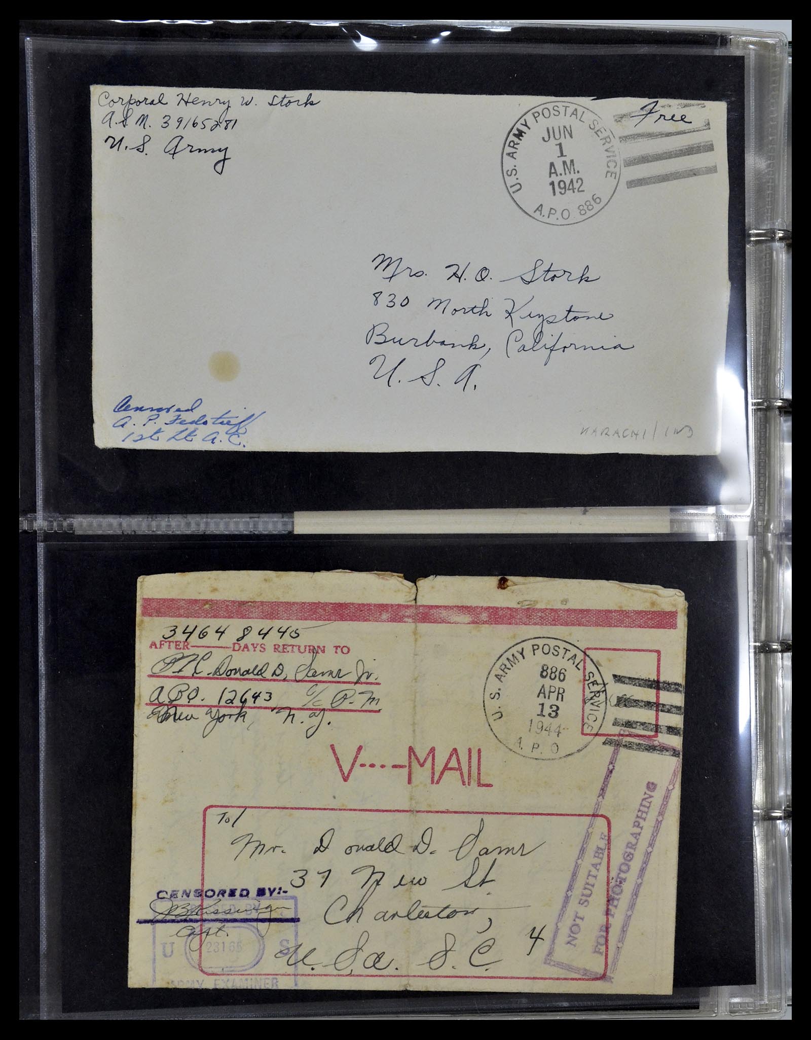 34960 082 - Stamp Collection 34960 USA fieldpost covers 1941-1973.