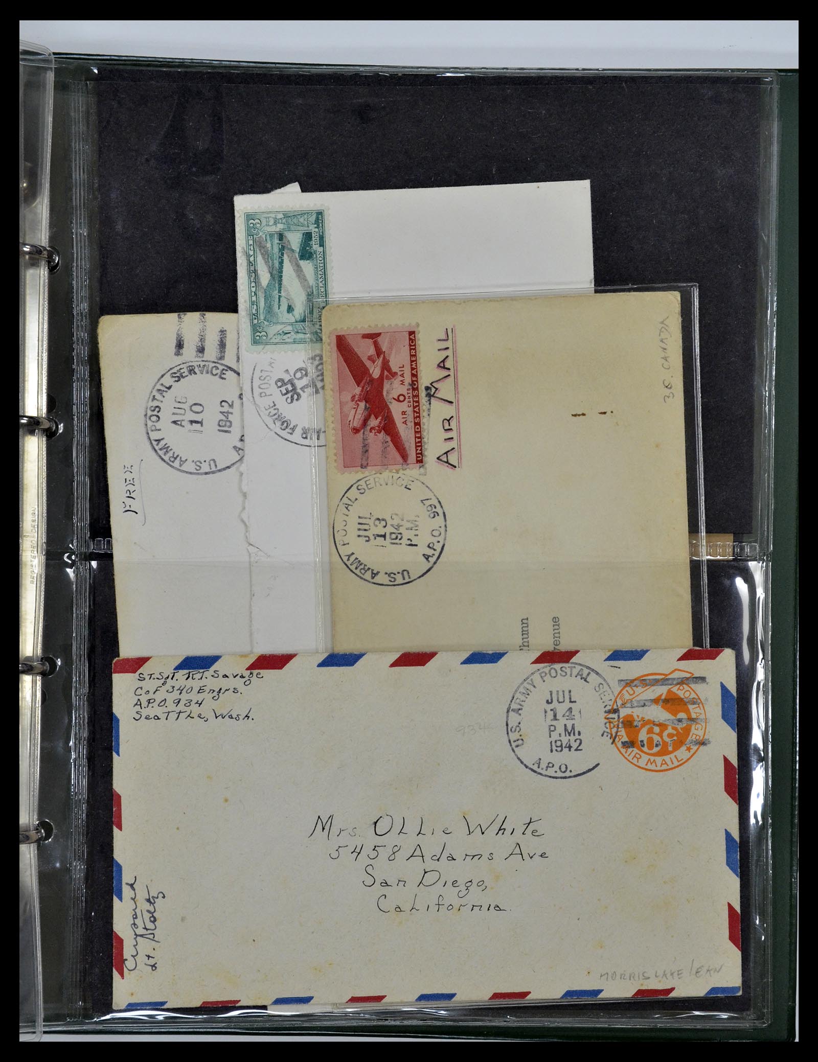 34960 084 - Stamp Collection 34960 USA fieldpost covers 1941-1973.