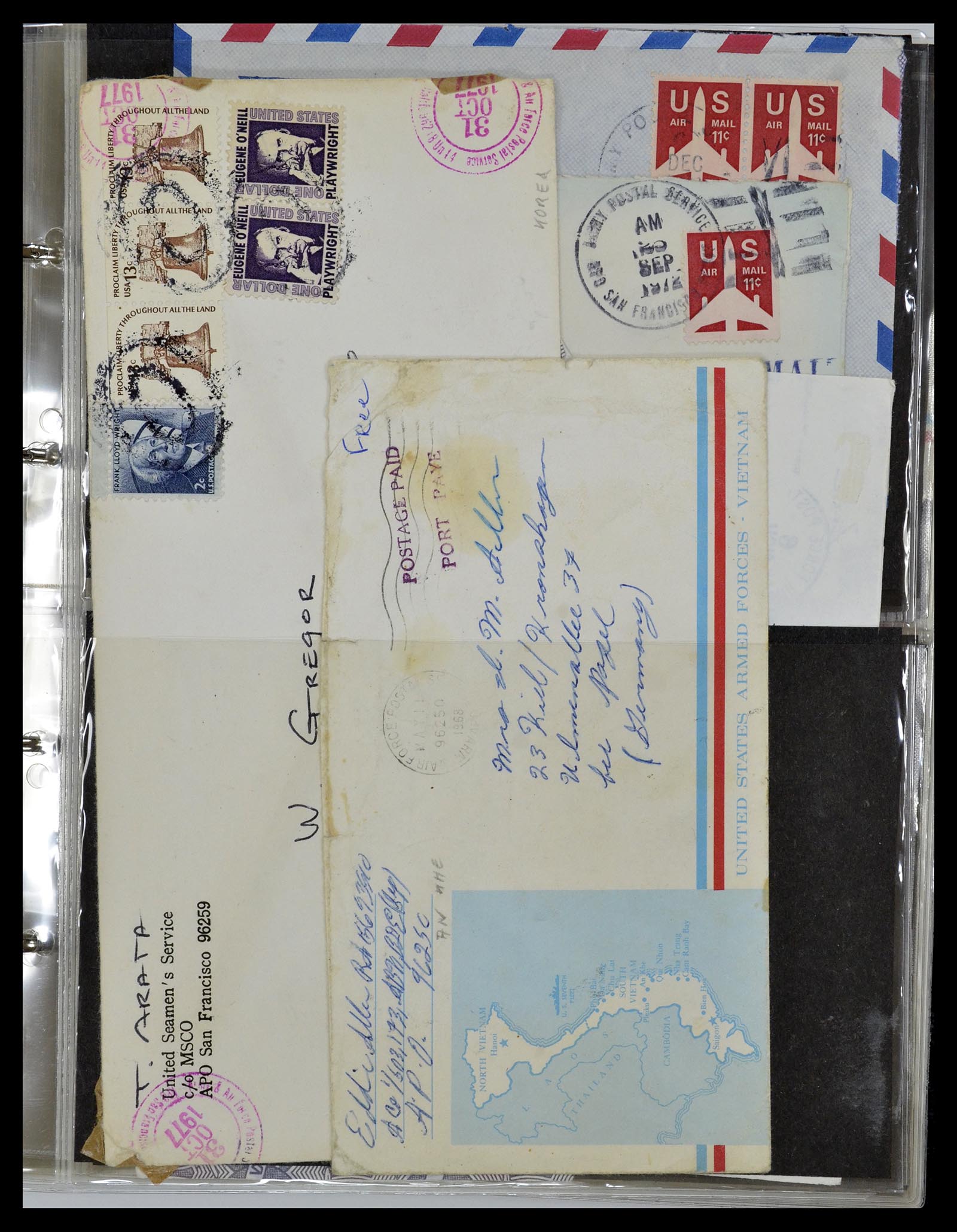 34960 093 - Stamp Collection 34960 USA fieldpost covers 1941-1973.