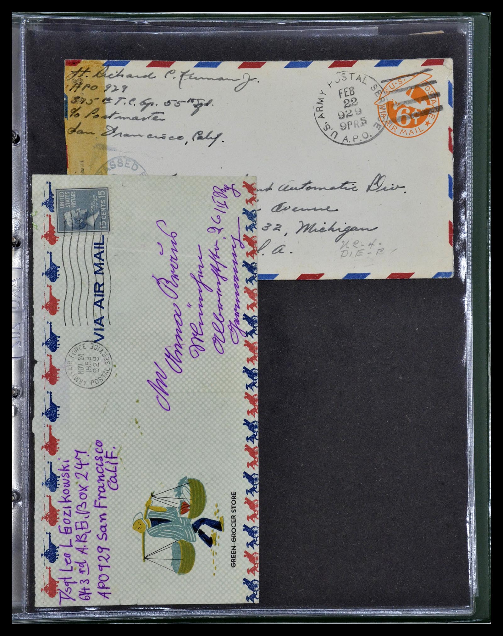 34960 243 - Stamp Collection 34960 USA fieldpost covers 1941-1973.