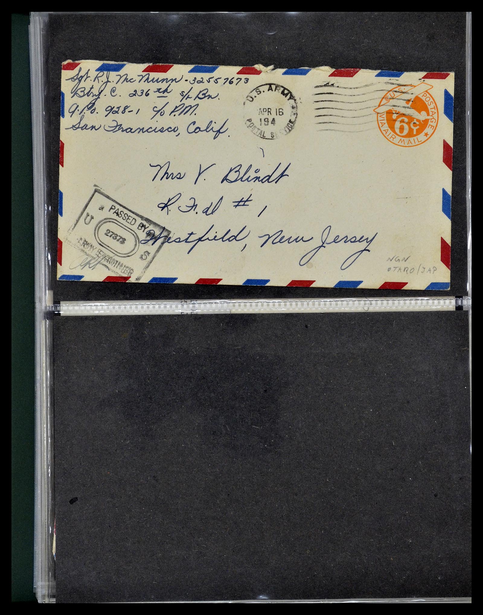 34960 244 - Stamp Collection 34960 USA fieldpost covers 1941-1973.