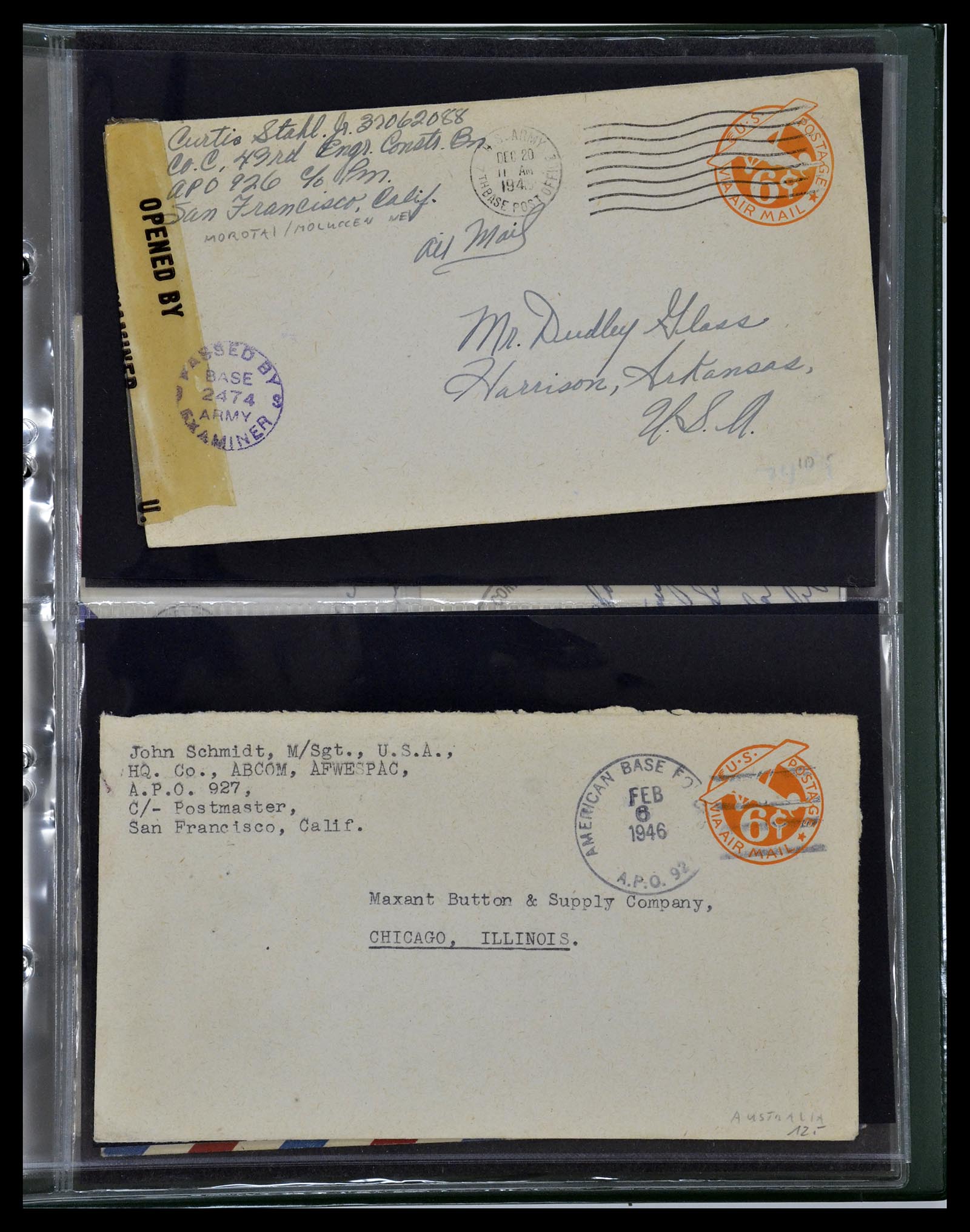 34960 246 - Stamp Collection 34960 USA fieldpost covers 1941-1973.