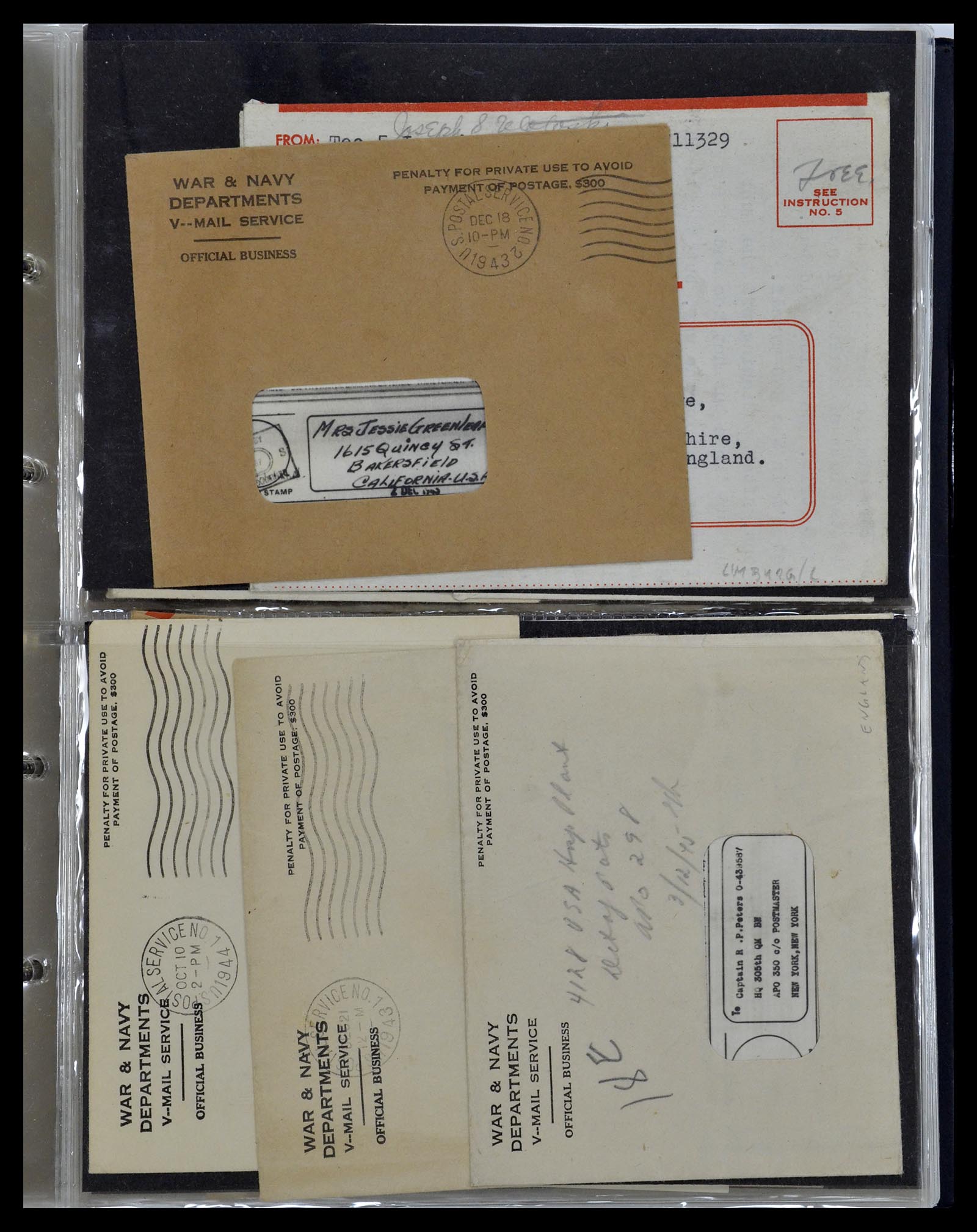 34960 257 - Stamp Collection 34960 USA fieldpost covers 1941-1973.