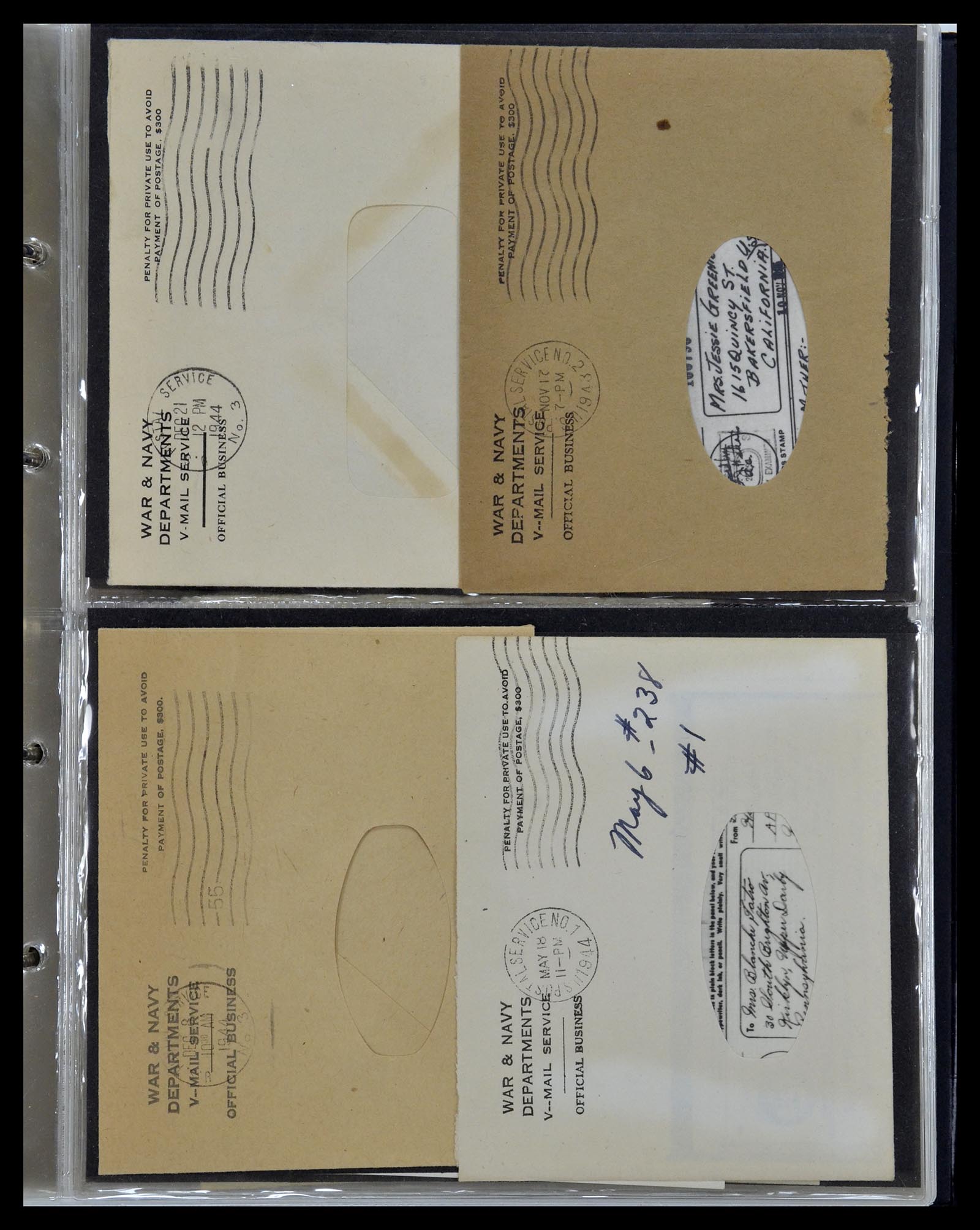 34960 260 - Stamp Collection 34960 USA fieldpost covers 1941-1973.