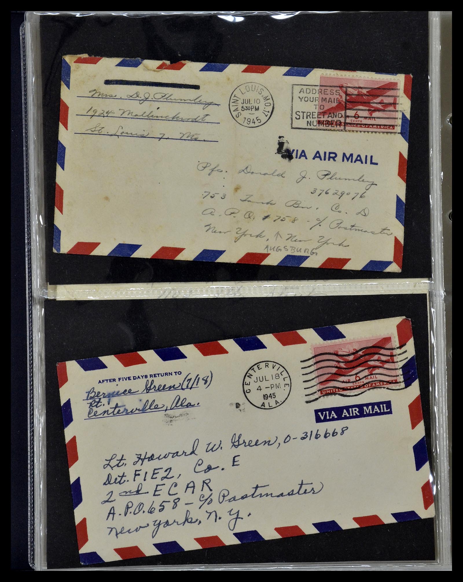 34960 276 - Stamp Collection 34960 USA fieldpost covers 1941-1973.
