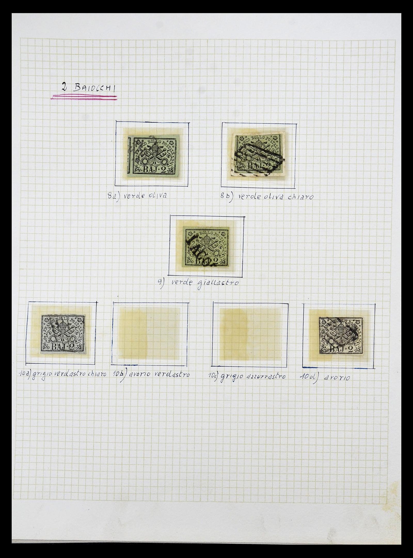 34965 004 - Postzegelverzameling 34965 Kerkelijke Staat 1852-1868.