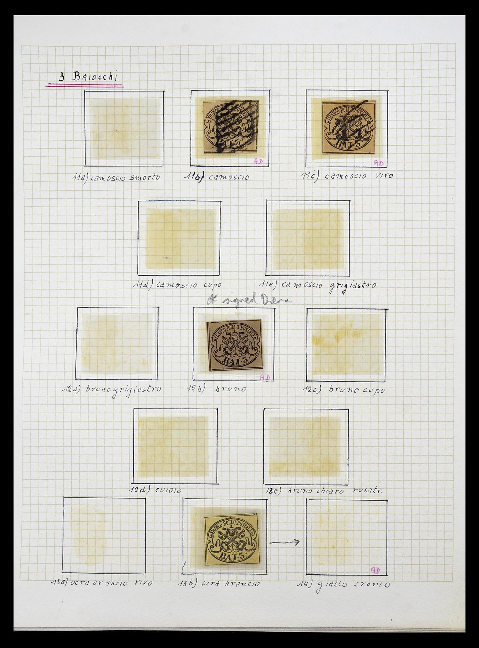 34965 005 - Postzegelverzameling 34965 Kerkelijke Staat 1852-1868.