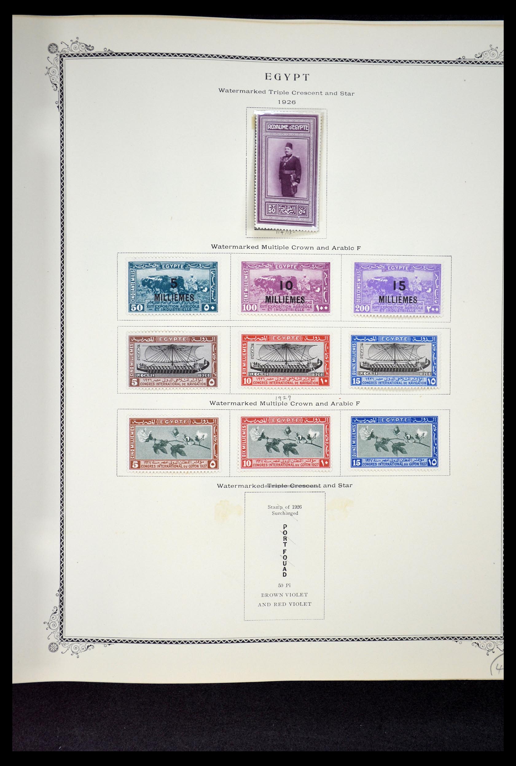 34966 060 - Postzegelverzameling 34966 Egypte 1866-1984.