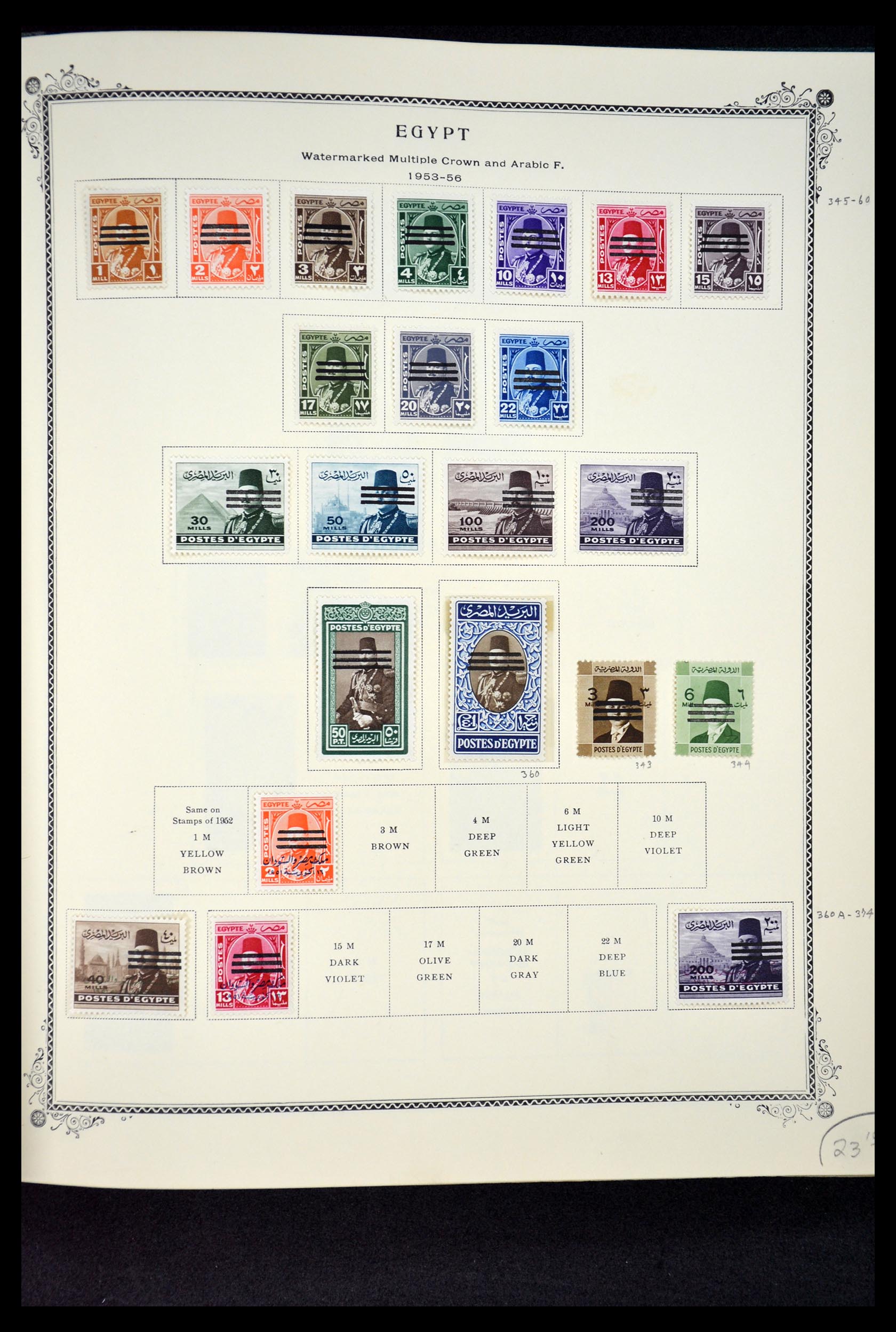 34966 094 - Postzegelverzameling 34966 Egypte 1866-1984.