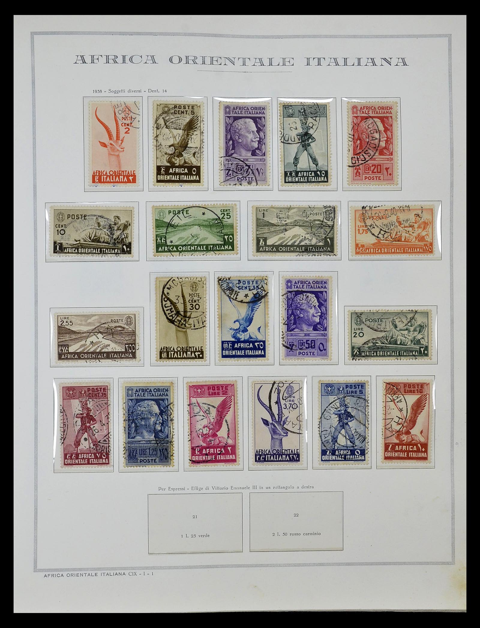 34970 001 - Postzegelverzameling 34970 Italiaanse koloniën 1903-1939.