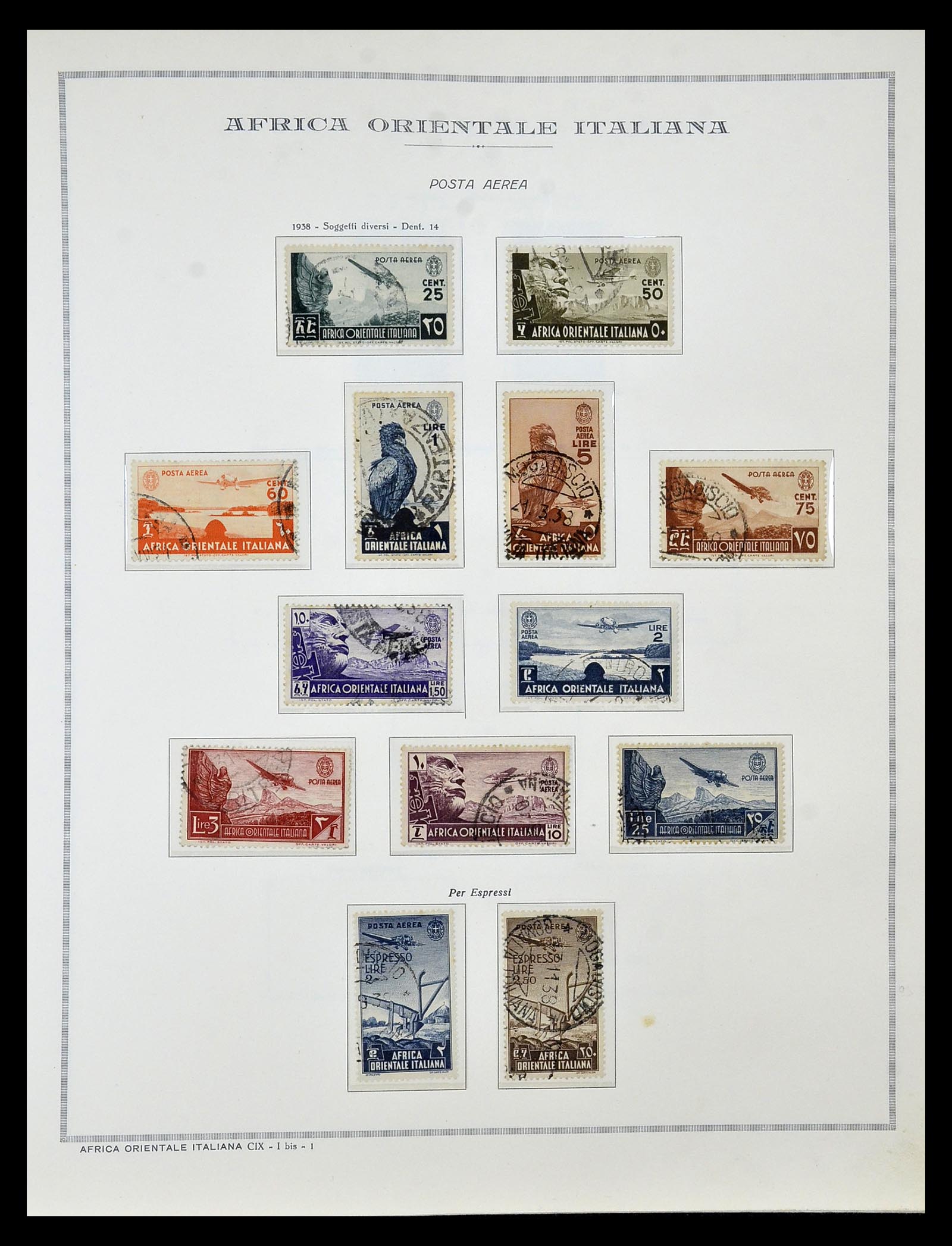34970 003 - Postzegelverzameling 34970 Italiaanse koloniën 1903-1939.