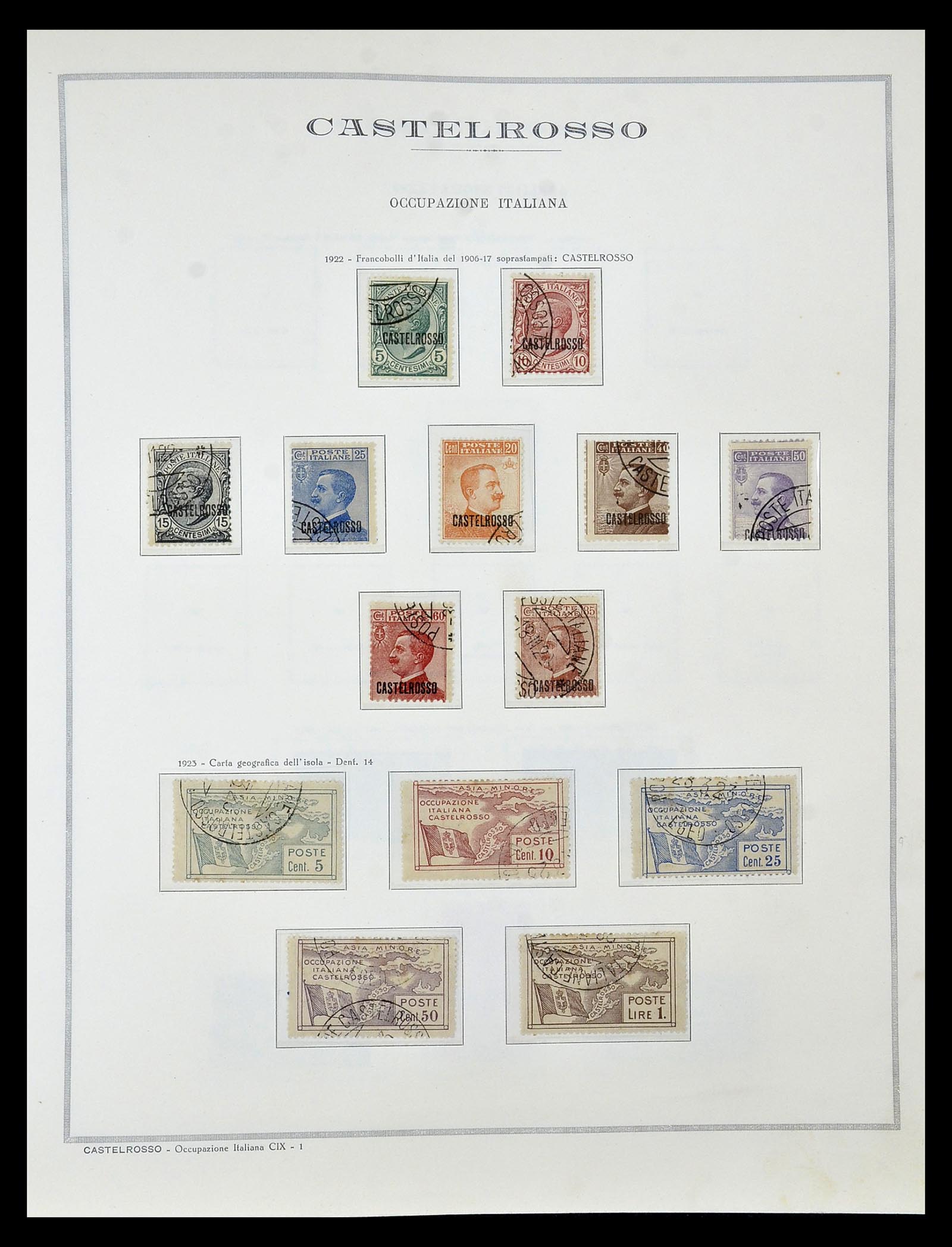 34970 005 - Postzegelverzameling 34970 Italiaanse koloniën 1903-1939.