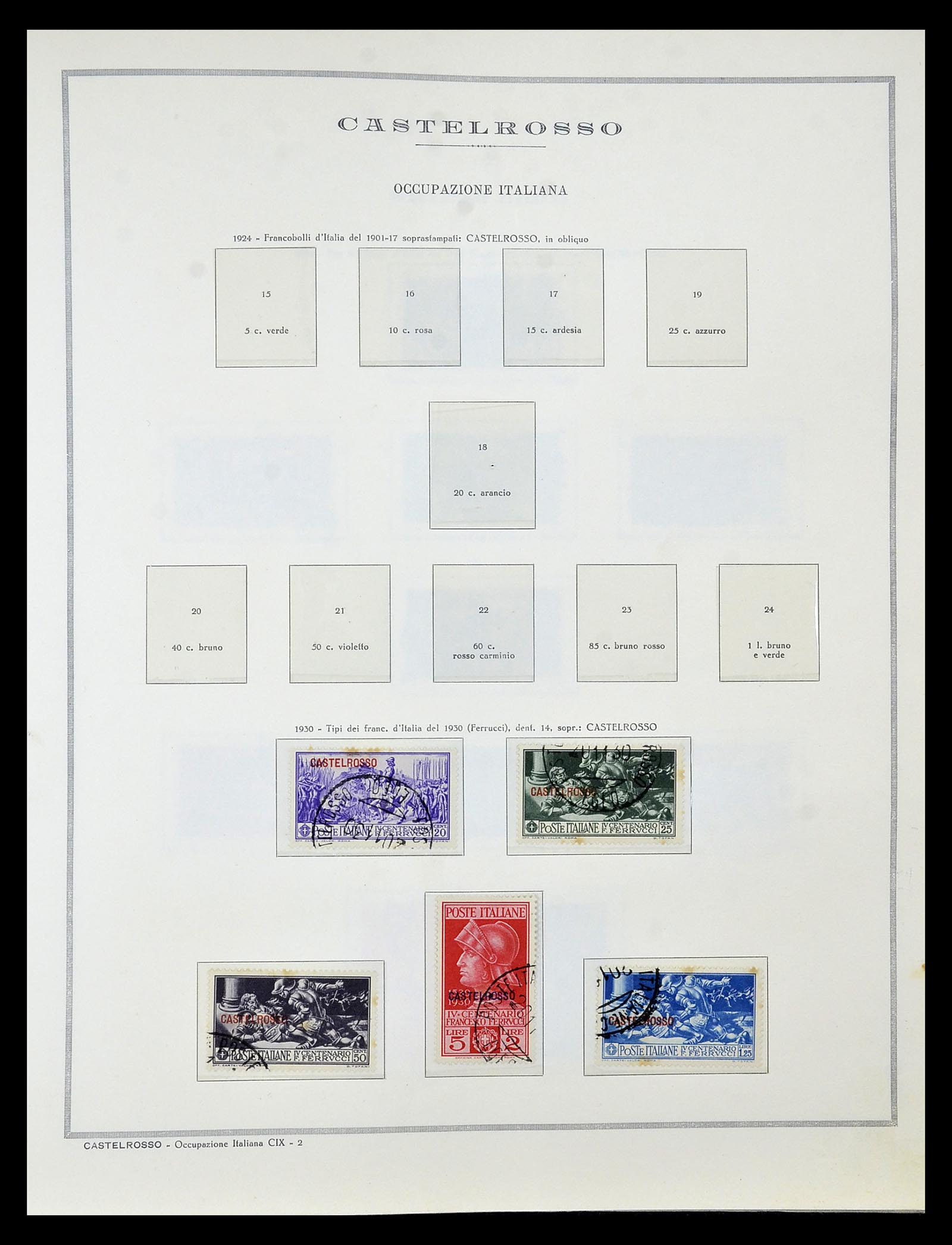 34970 006 - Postzegelverzameling 34970 Italiaanse koloniën 1903-1939.
