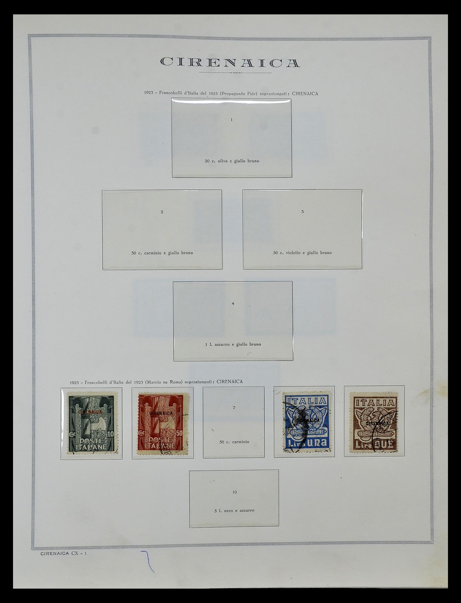 34970 008 - Postzegelverzameling 34970 Italiaanse koloniën 1903-1939.