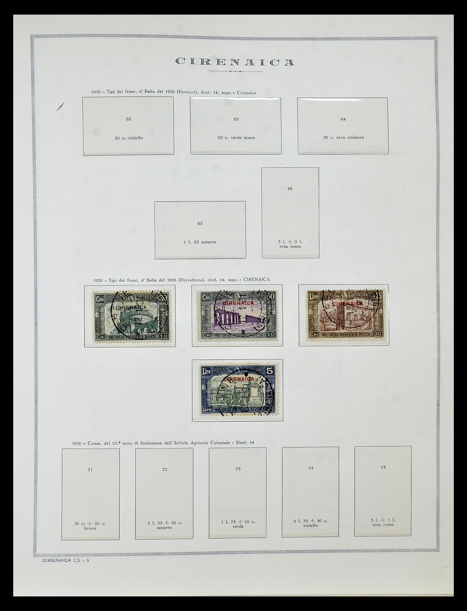 34970 014 - Postzegelverzameling 34970 Italiaanse koloniën 1903-1939.