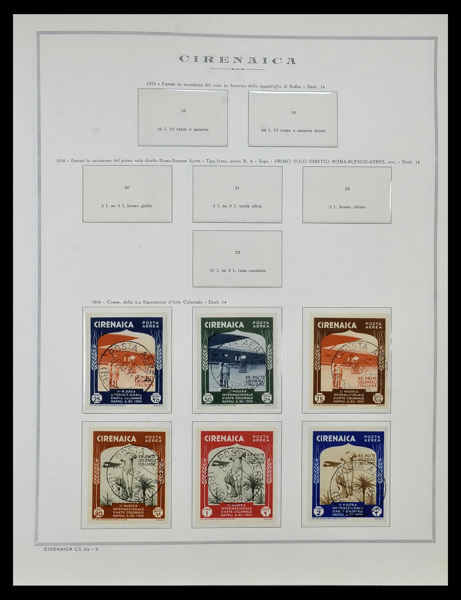 34970 017 - Postzegelverzameling 34970 Italiaanse koloniën 1903-1939.