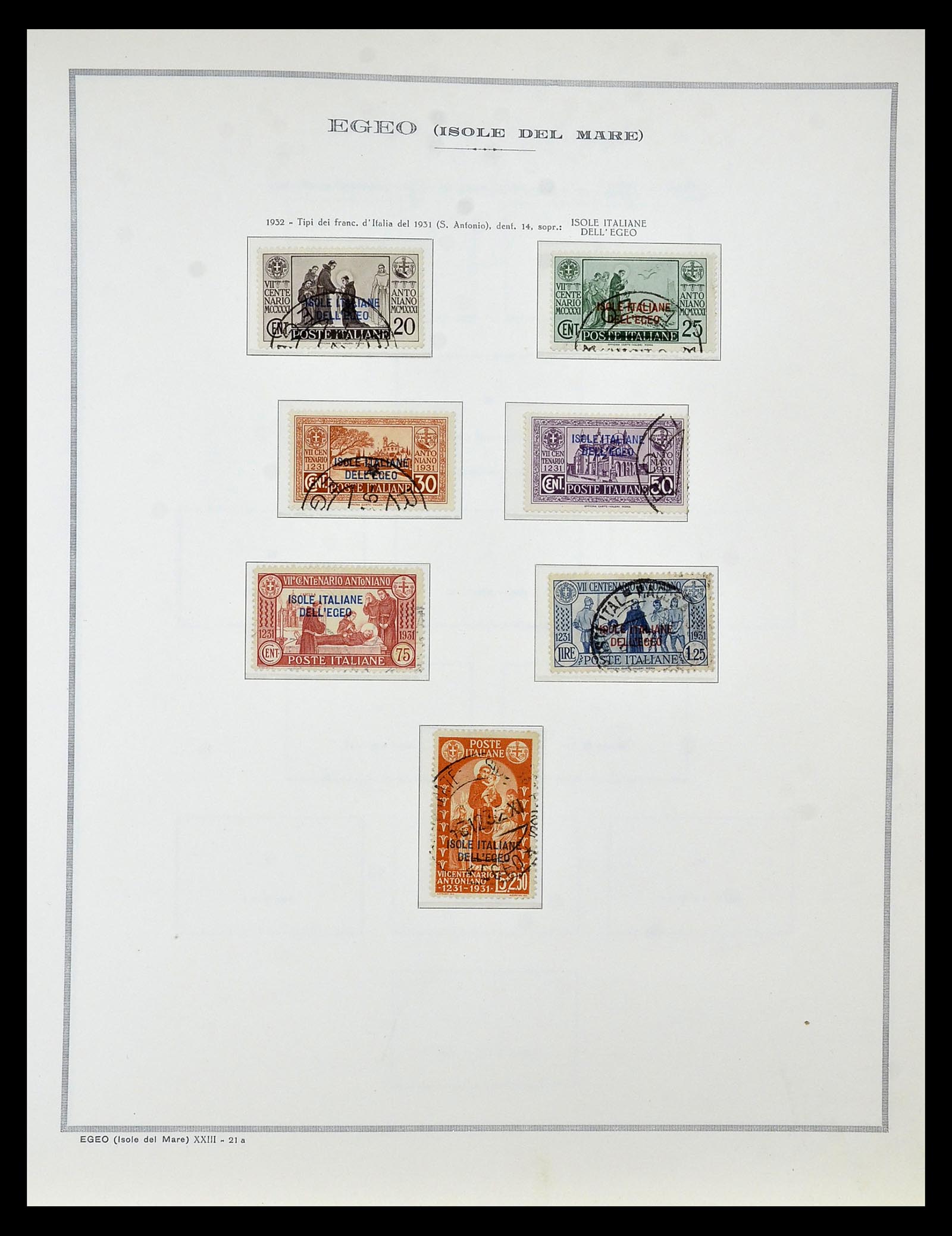 34970 020 - Postzegelverzameling 34970 Italiaanse koloniën 1903-1939.