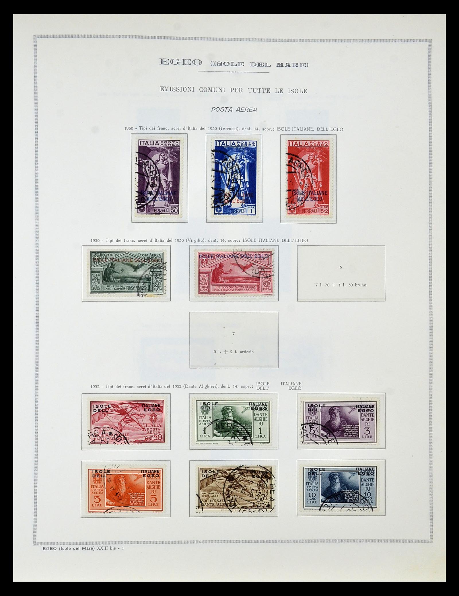 34970 024 - Postzegelverzameling 34970 Italiaanse koloniën 1903-1939.