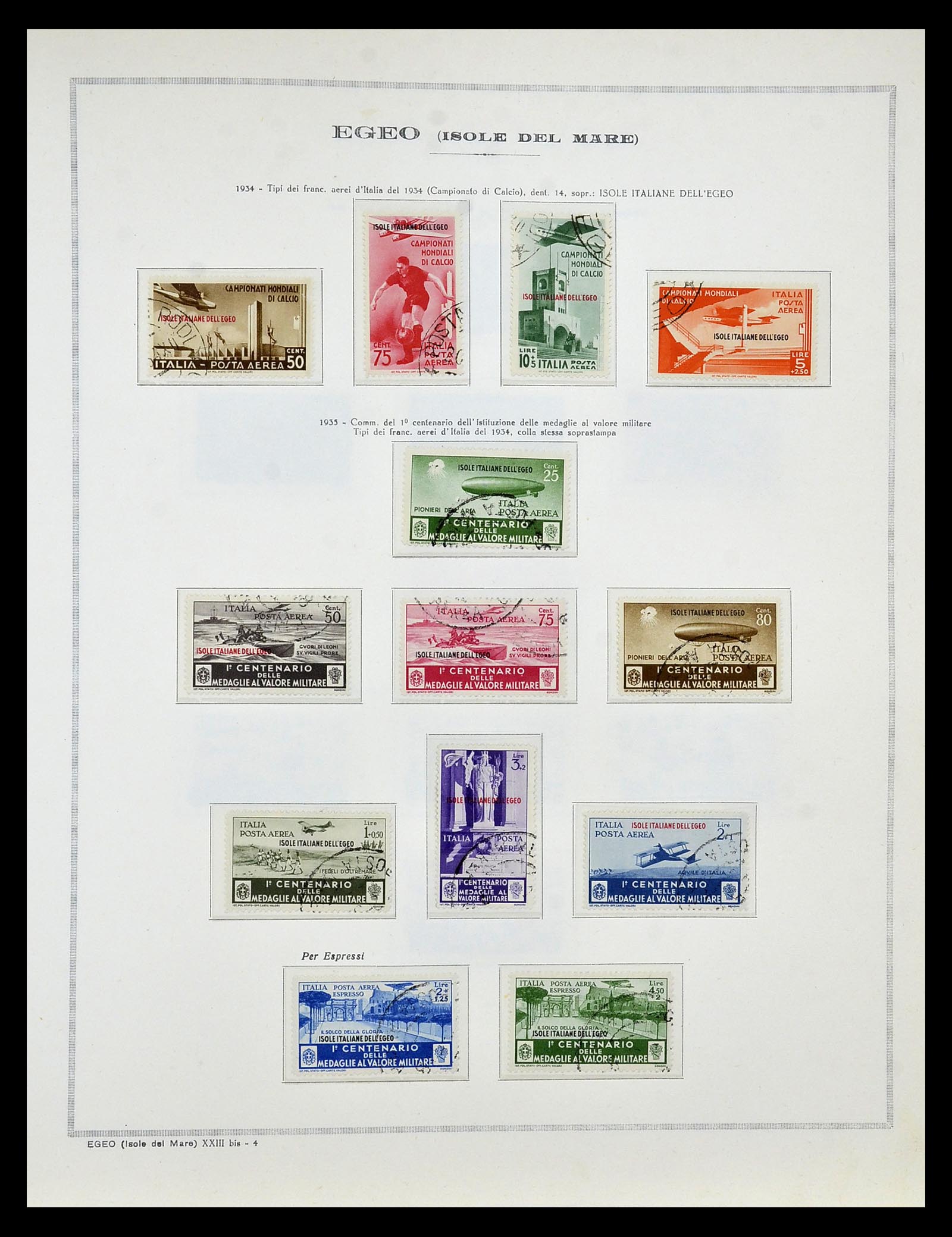 34970 027 - Postzegelverzameling 34970 Italiaanse koloniën 1903-1939.