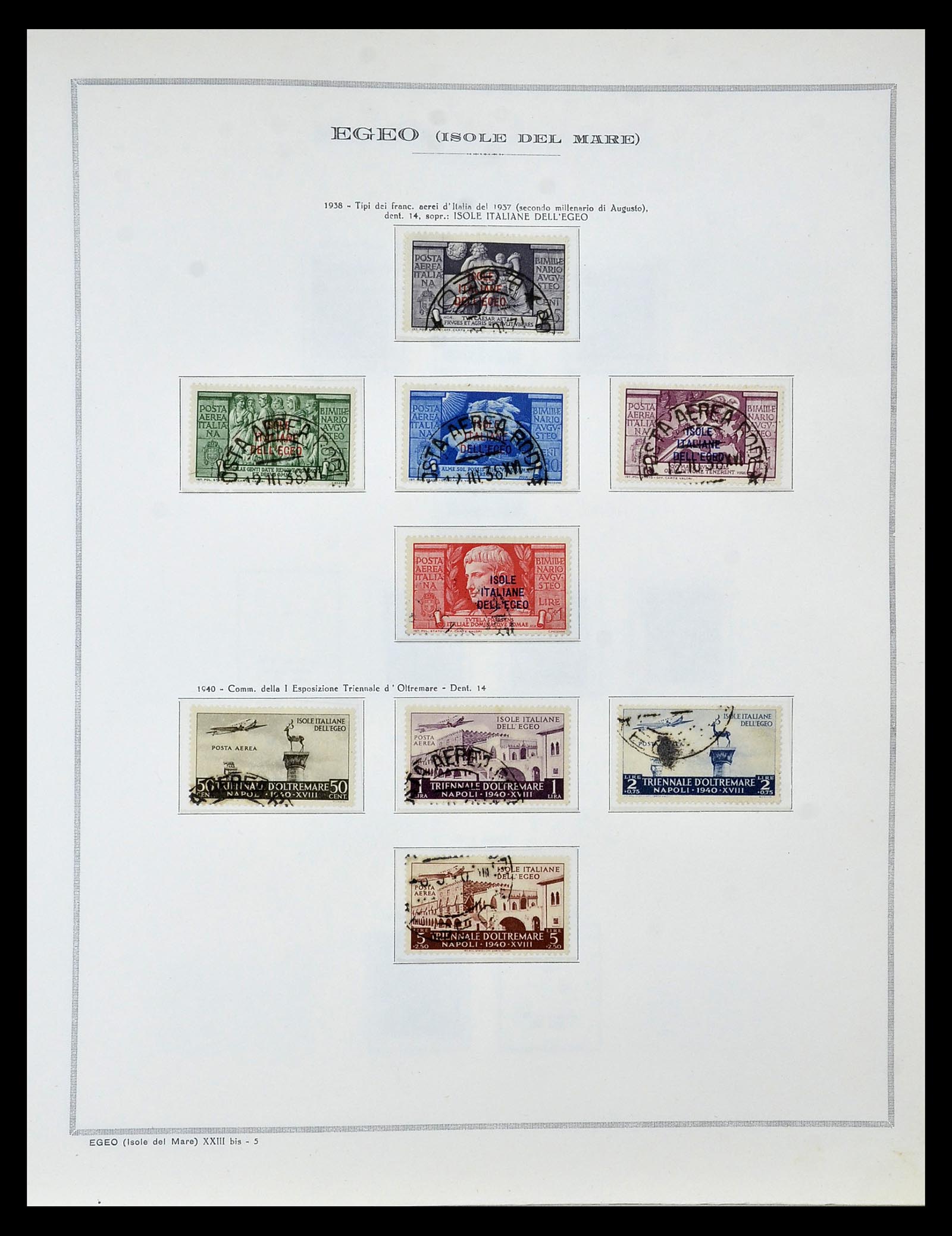 34970 028 - Postzegelverzameling 34970 Italiaanse koloniën 1903-1939.