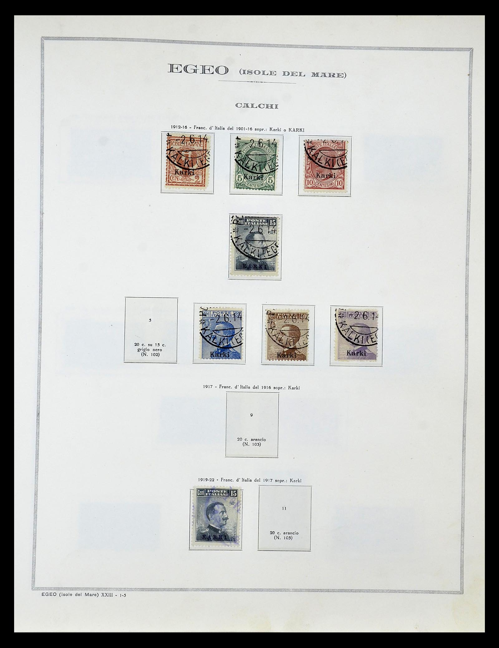 34970 029 - Postzegelverzameling 34970 Italiaanse koloniën 1903-1939.