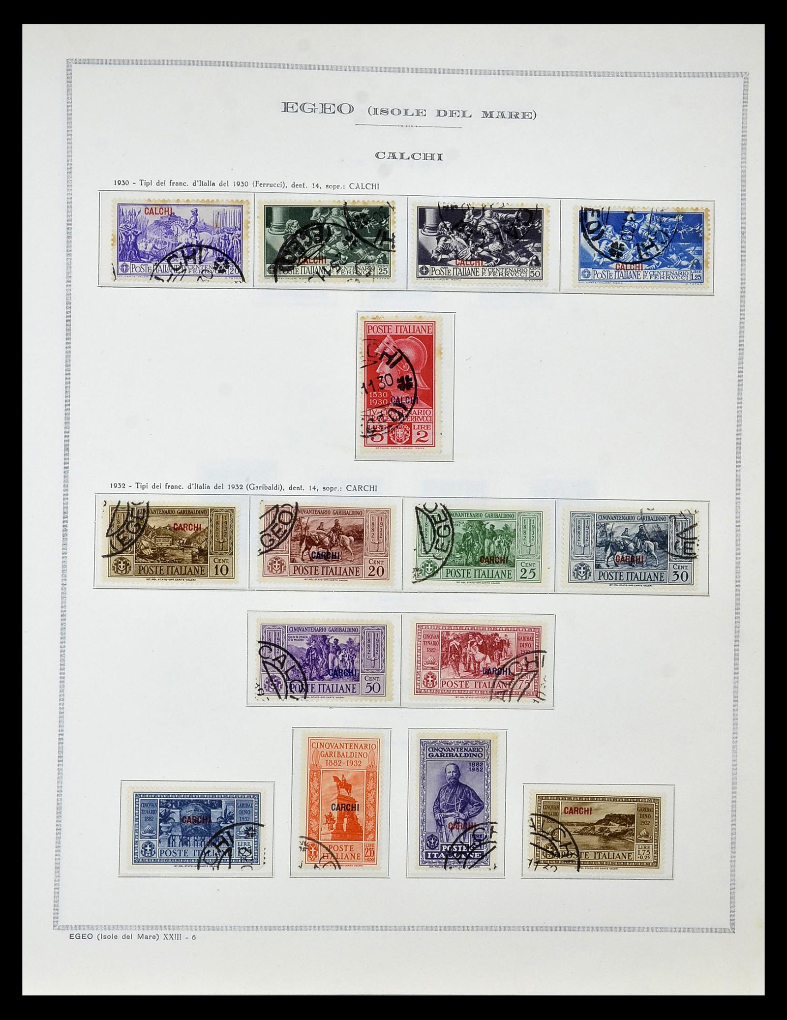 34970 030 - Postzegelverzameling 34970 Italiaanse koloniën 1903-1939.