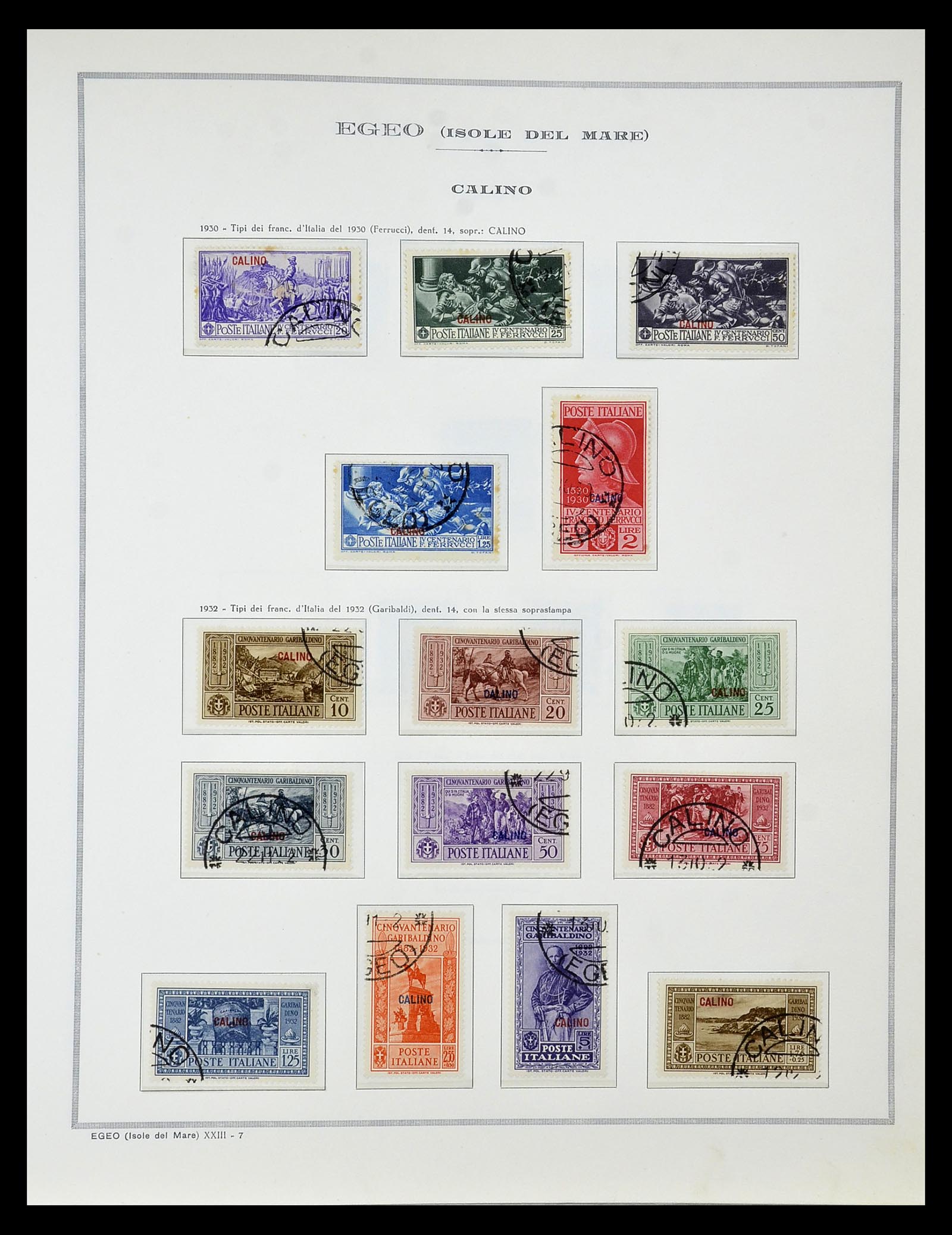 34970 032 - Postzegelverzameling 34970 Italiaanse koloniën 1903-1939.
