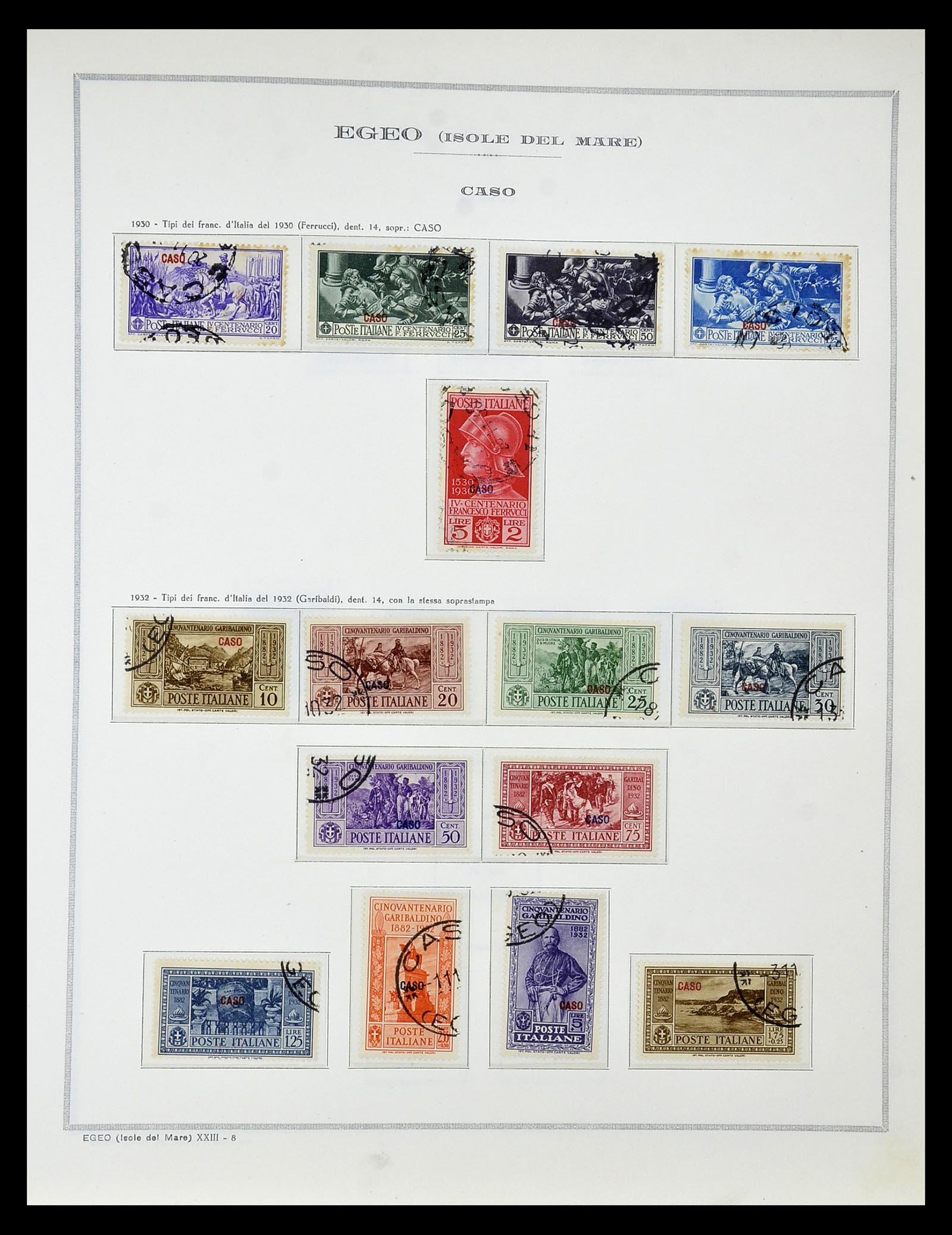 34970 034 - Postzegelverzameling 34970 Italiaanse koloniën 1903-1939.