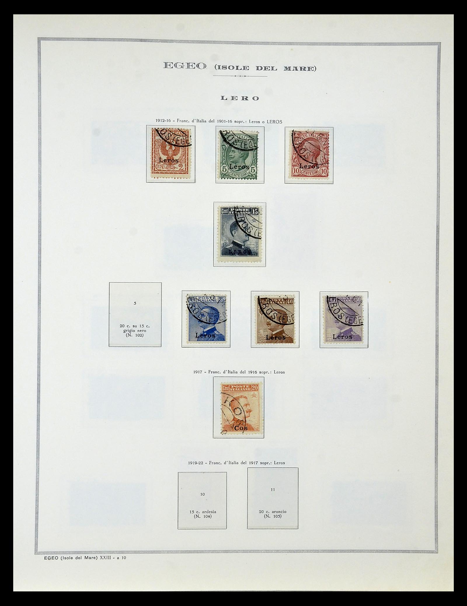 34970 037 - Postzegelverzameling 34970 Italiaanse koloniën 1903-1939.