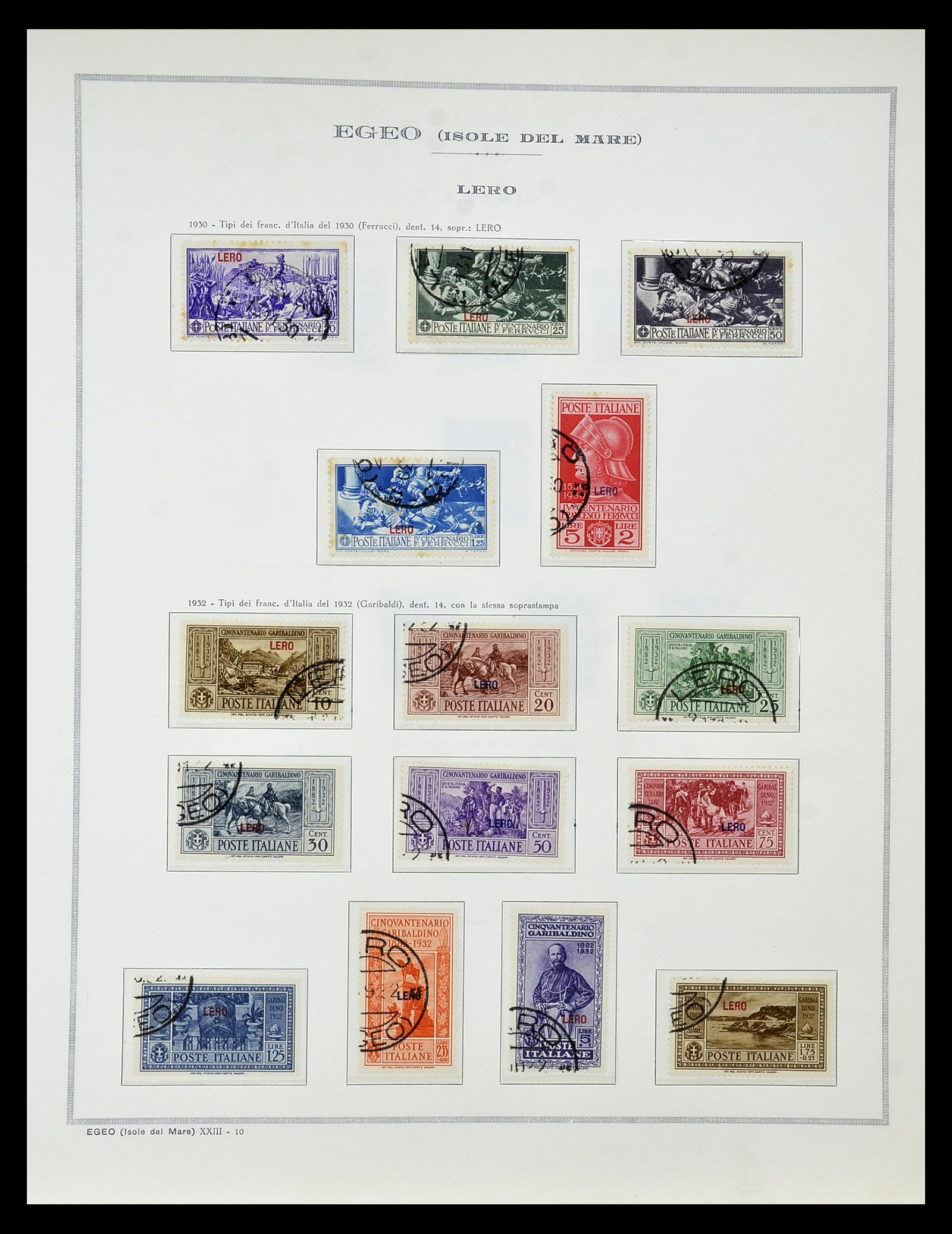 34970 038 - Postzegelverzameling 34970 Italiaanse koloniën 1903-1939.