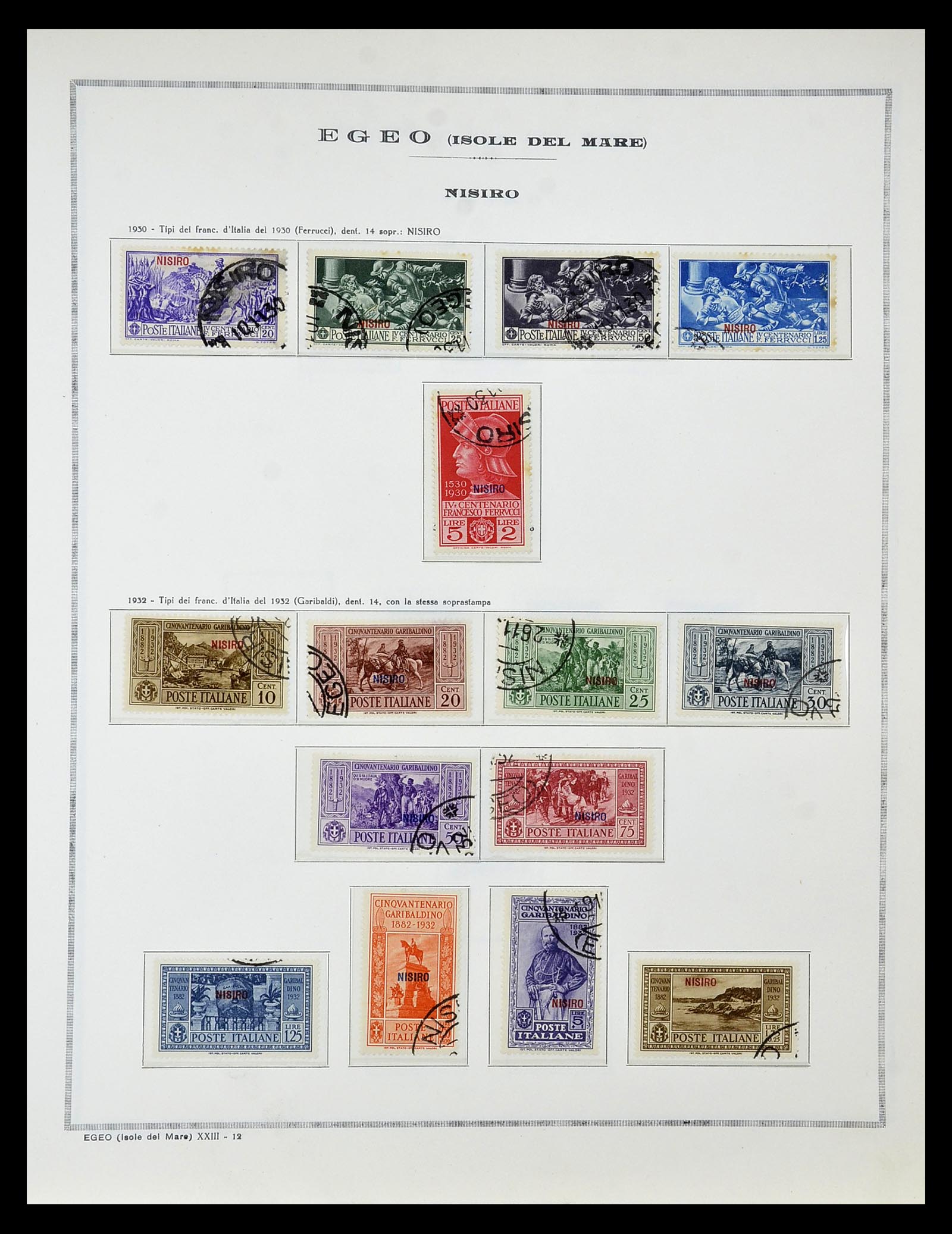 34970 042 - Postzegelverzameling 34970 Italiaanse koloniën 1903-1939.