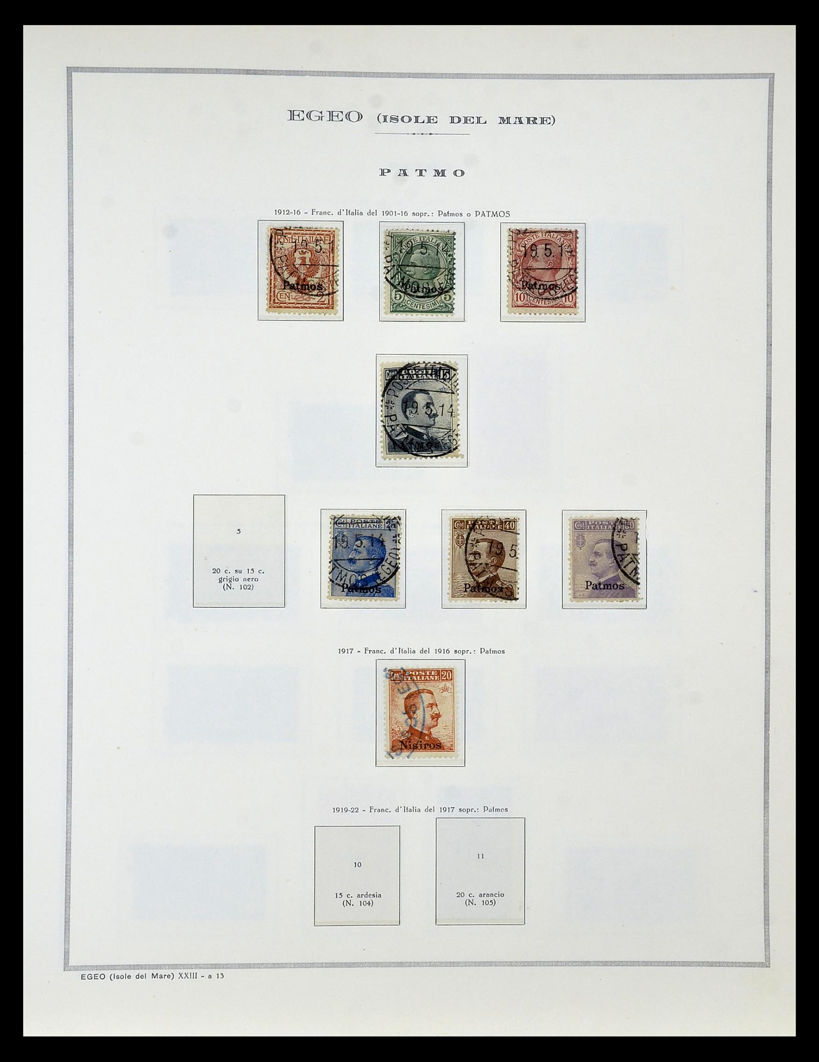 34970 043 - Postzegelverzameling 34970 Italiaanse koloniën 1903-1939.