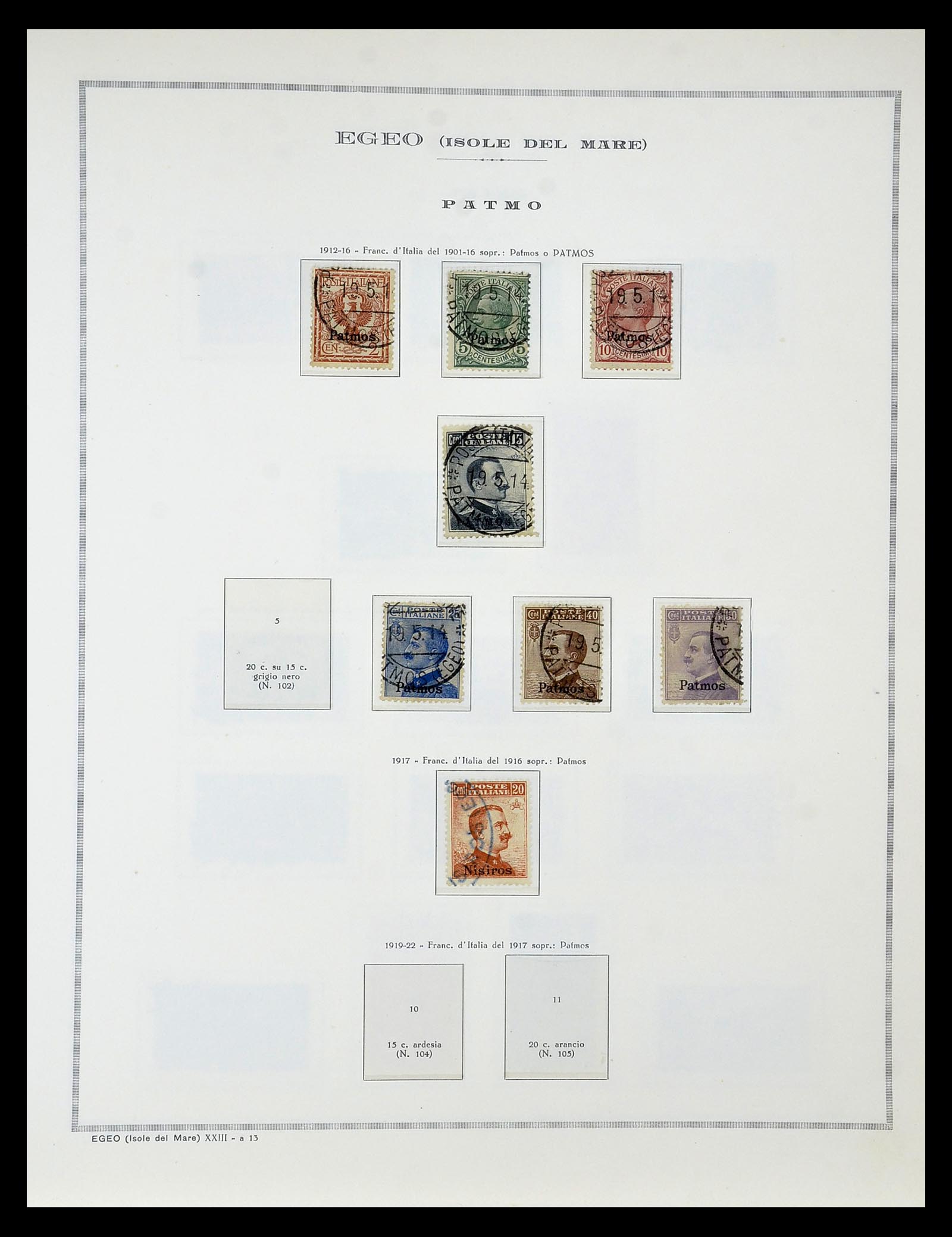 34970 044 - Postzegelverzameling 34970 Italiaanse koloniën 1903-1939.
