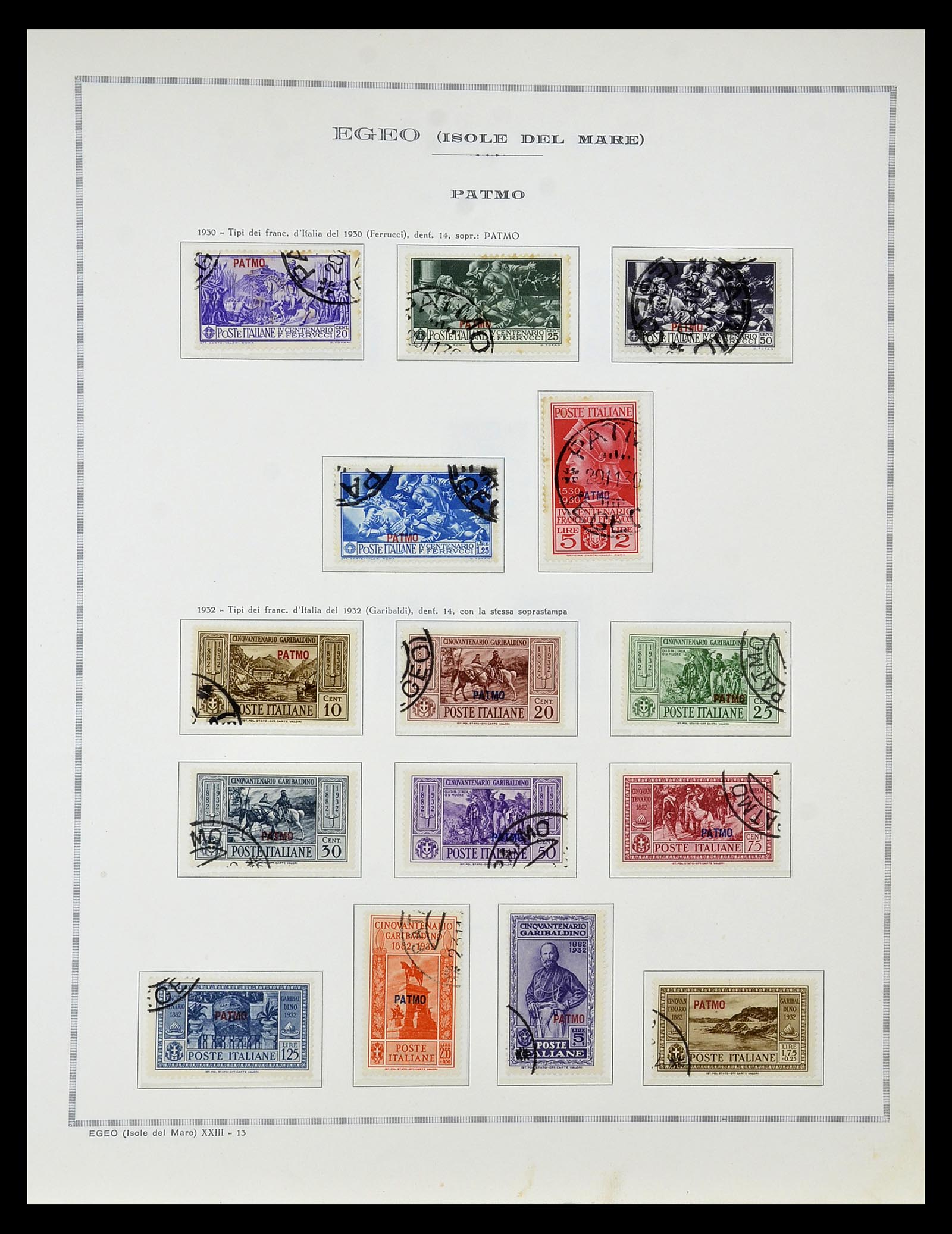 34970 045 - Postzegelverzameling 34970 Italiaanse koloniën 1903-1939.