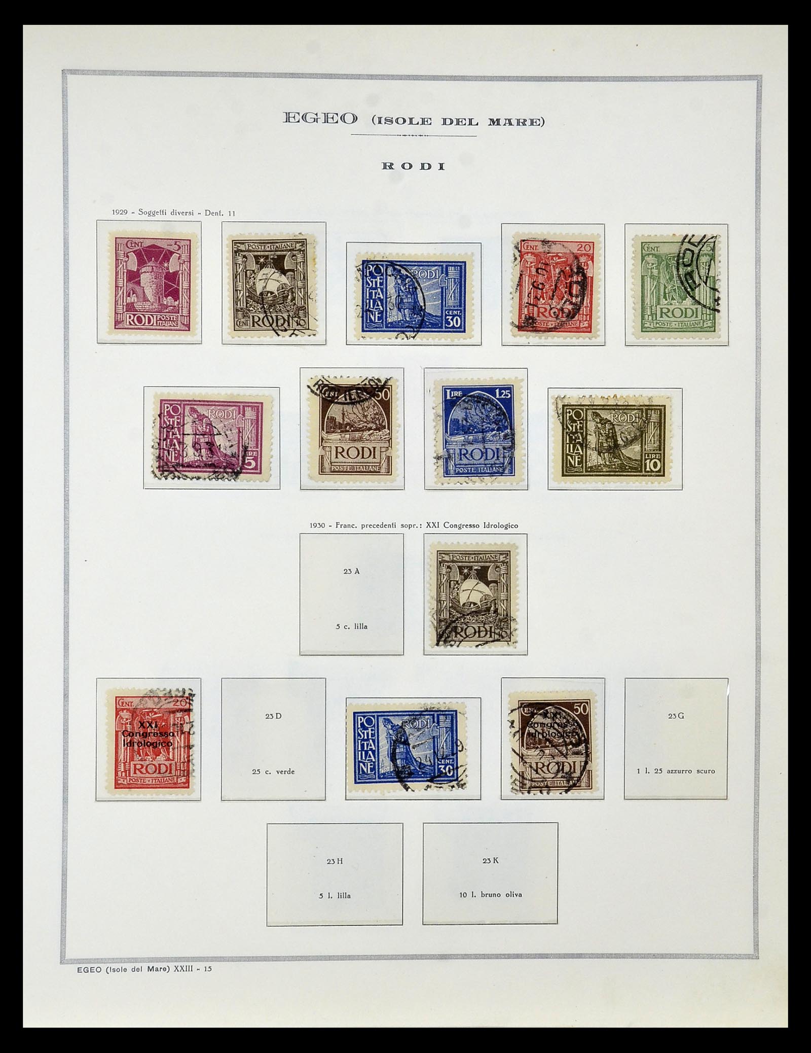 34970 049 - Postzegelverzameling 34970 Italiaanse koloniën 1903-1939.