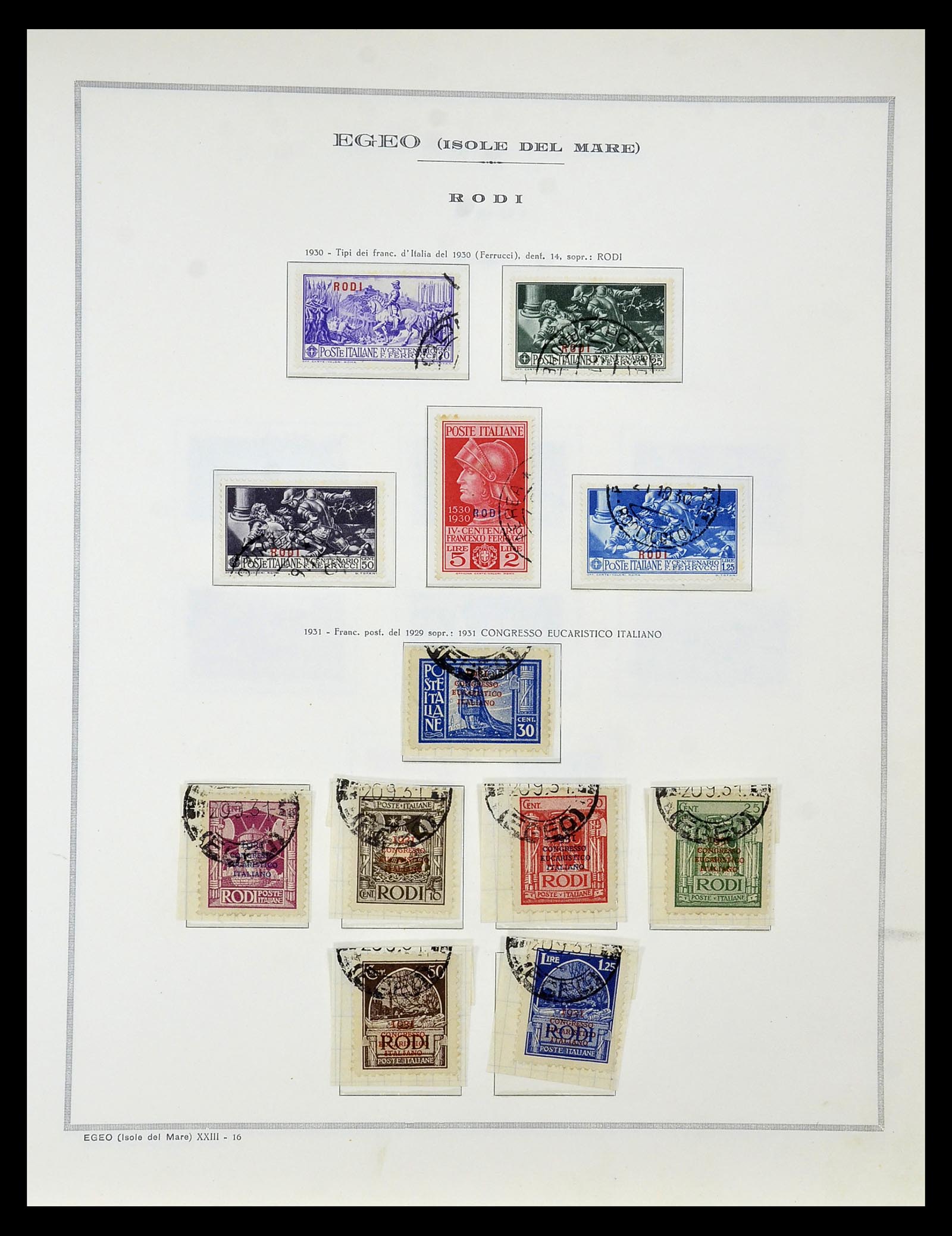 34970 050 - Postzegelverzameling 34970 Italiaanse koloniën 1903-1939.